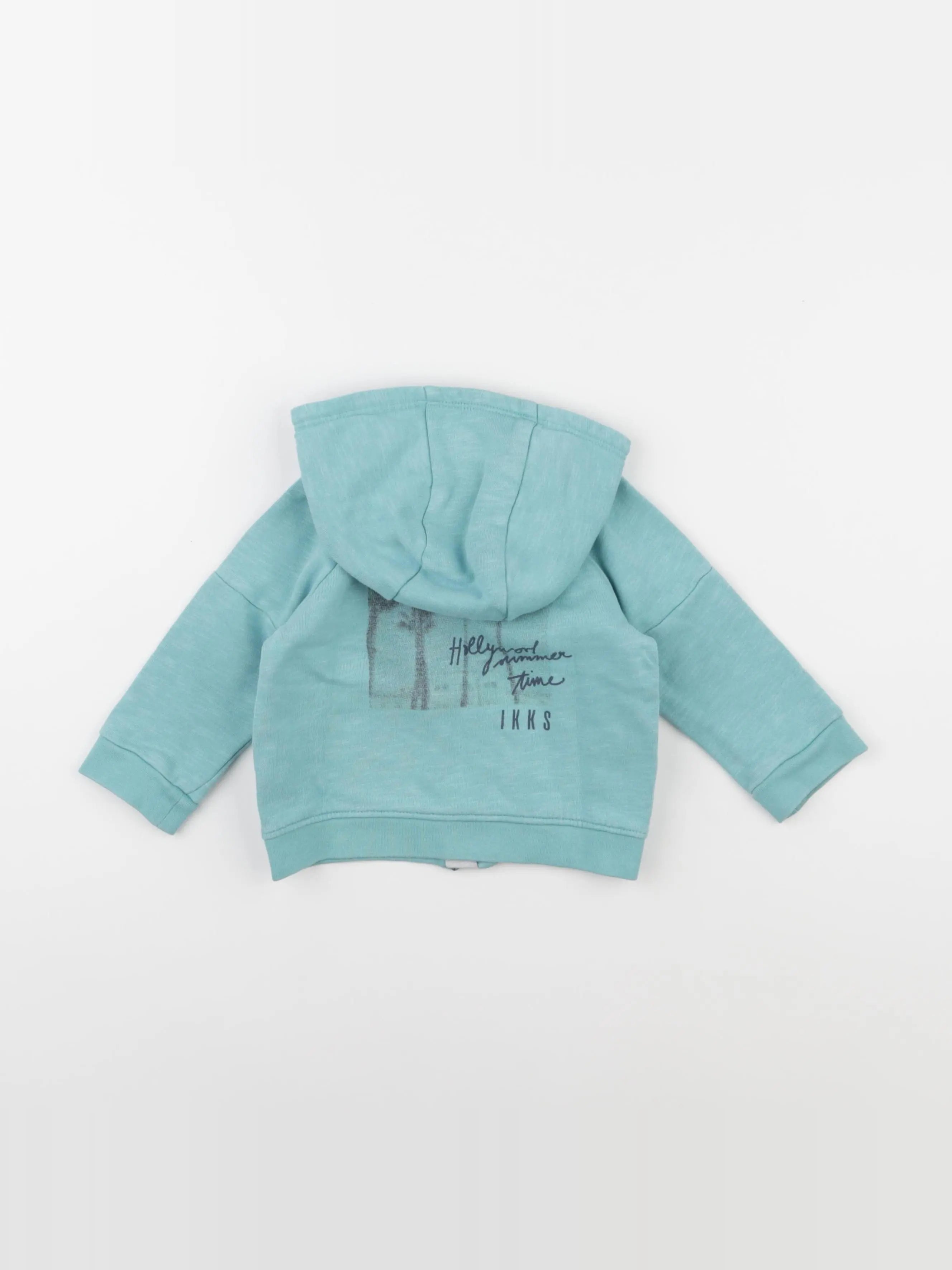 IKKS - sweat bleu - 12 mois