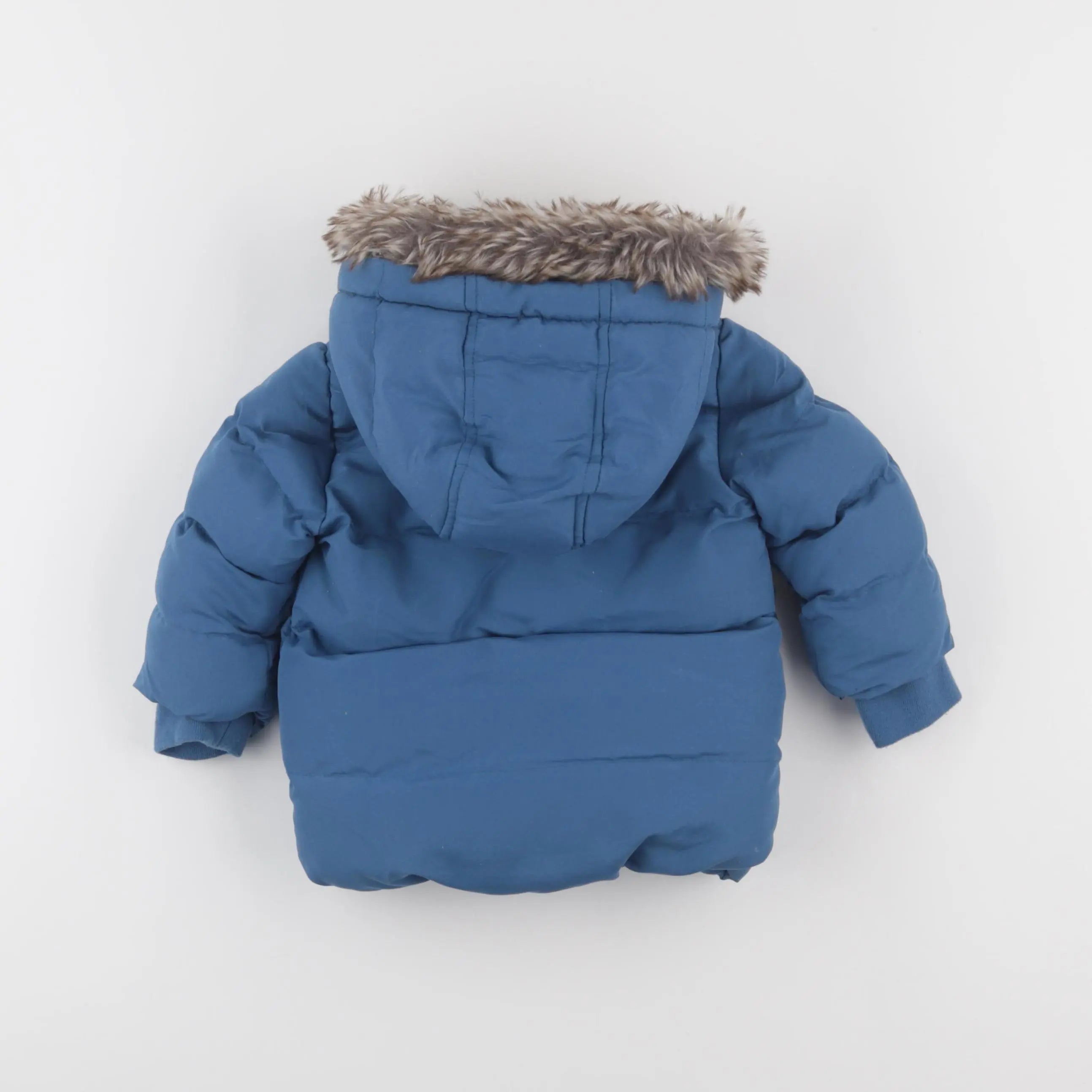 Vertbaudet - doudoune bleu - 12 mois