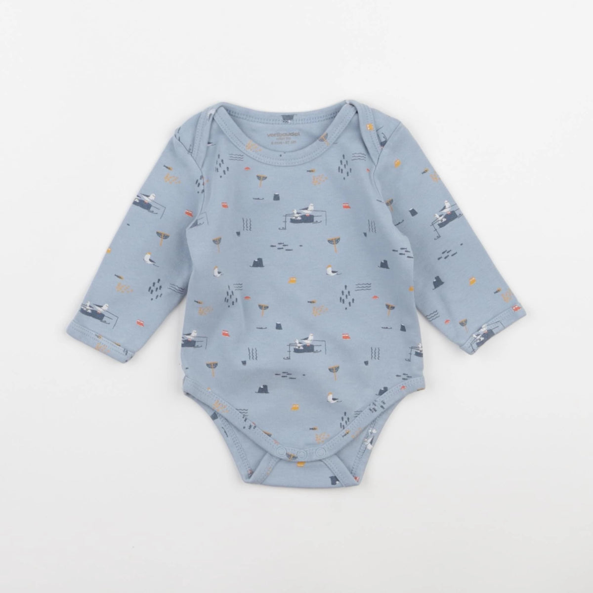 Vertbaudet - body bleu - 6 mois