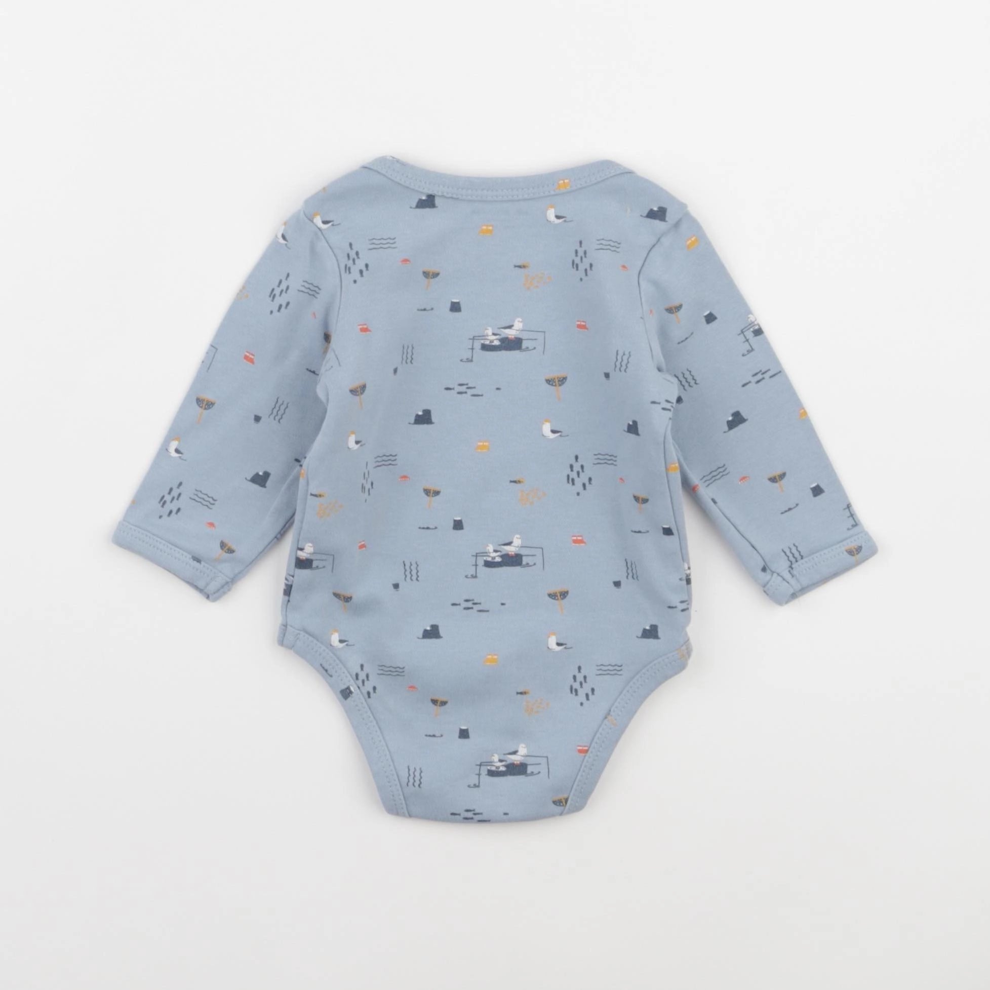 Vertbaudet - body bleu - 6 mois