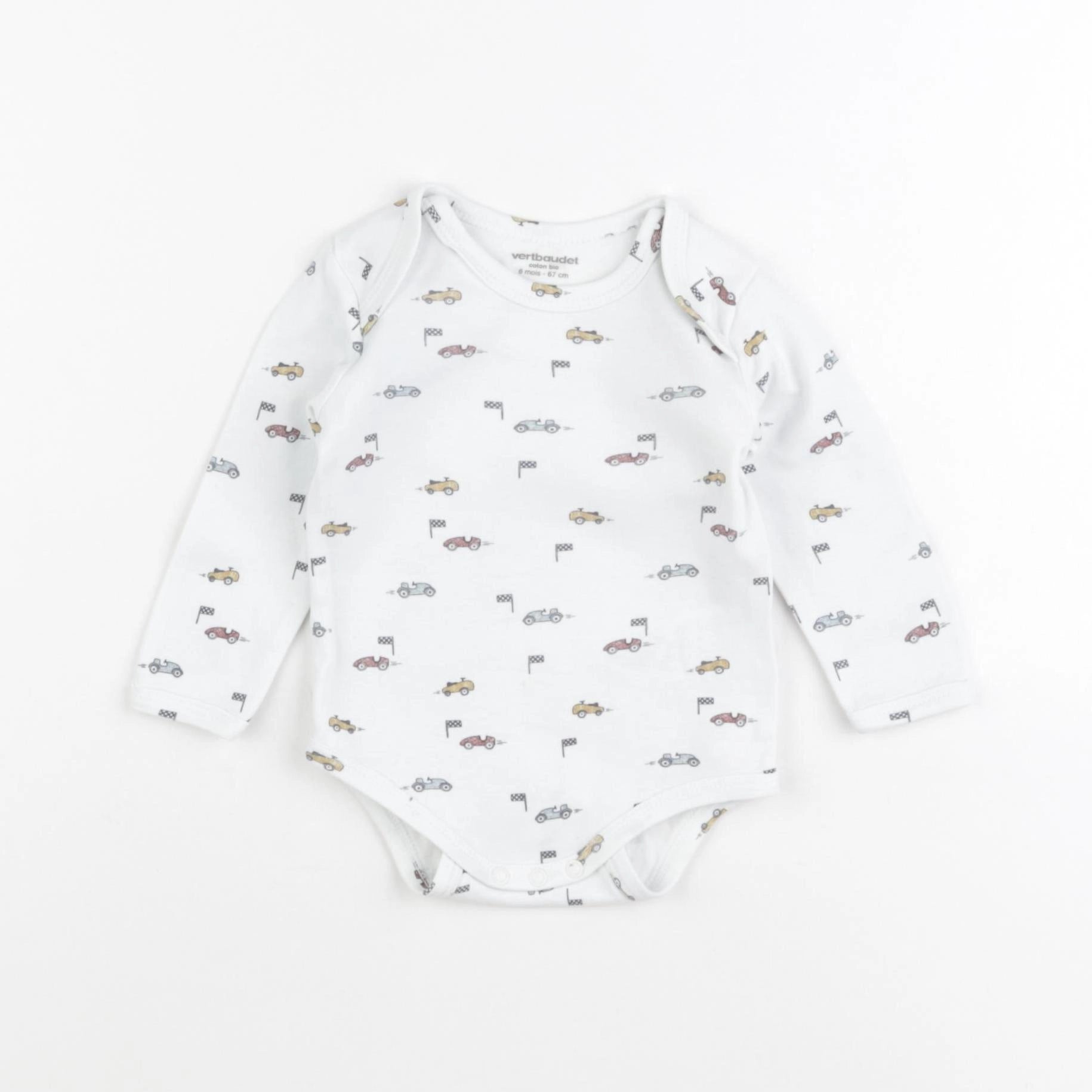 Vertbaudet - body blanc - 6 mois