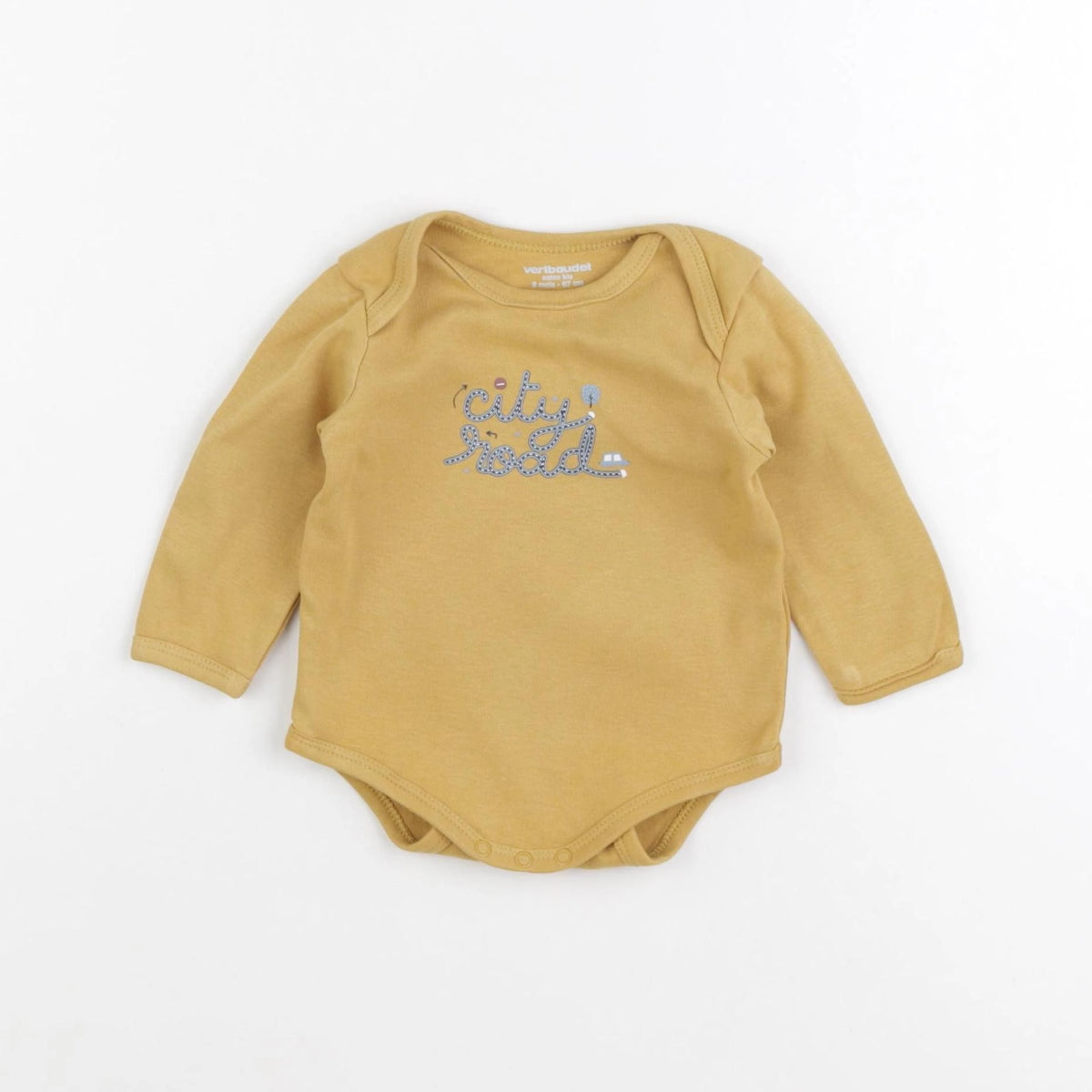 Vertbaudet - body jaune - 6 mois