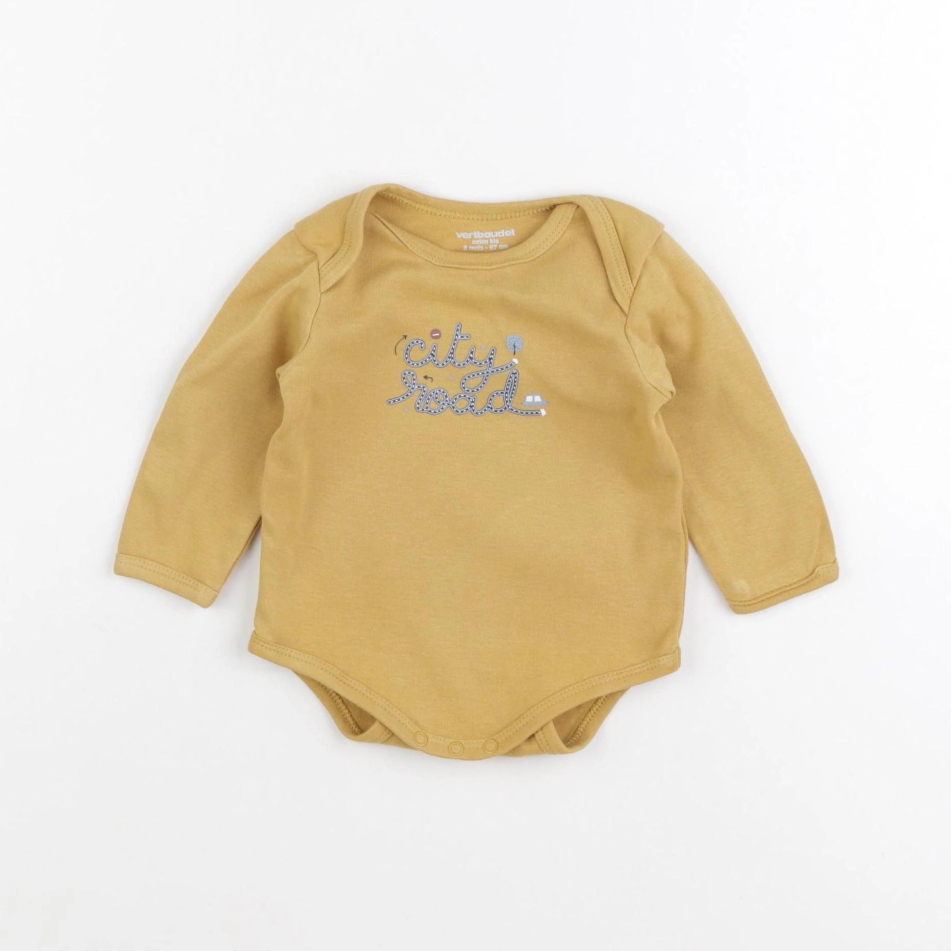 Vertbaudet - body jaune - 6 mois
