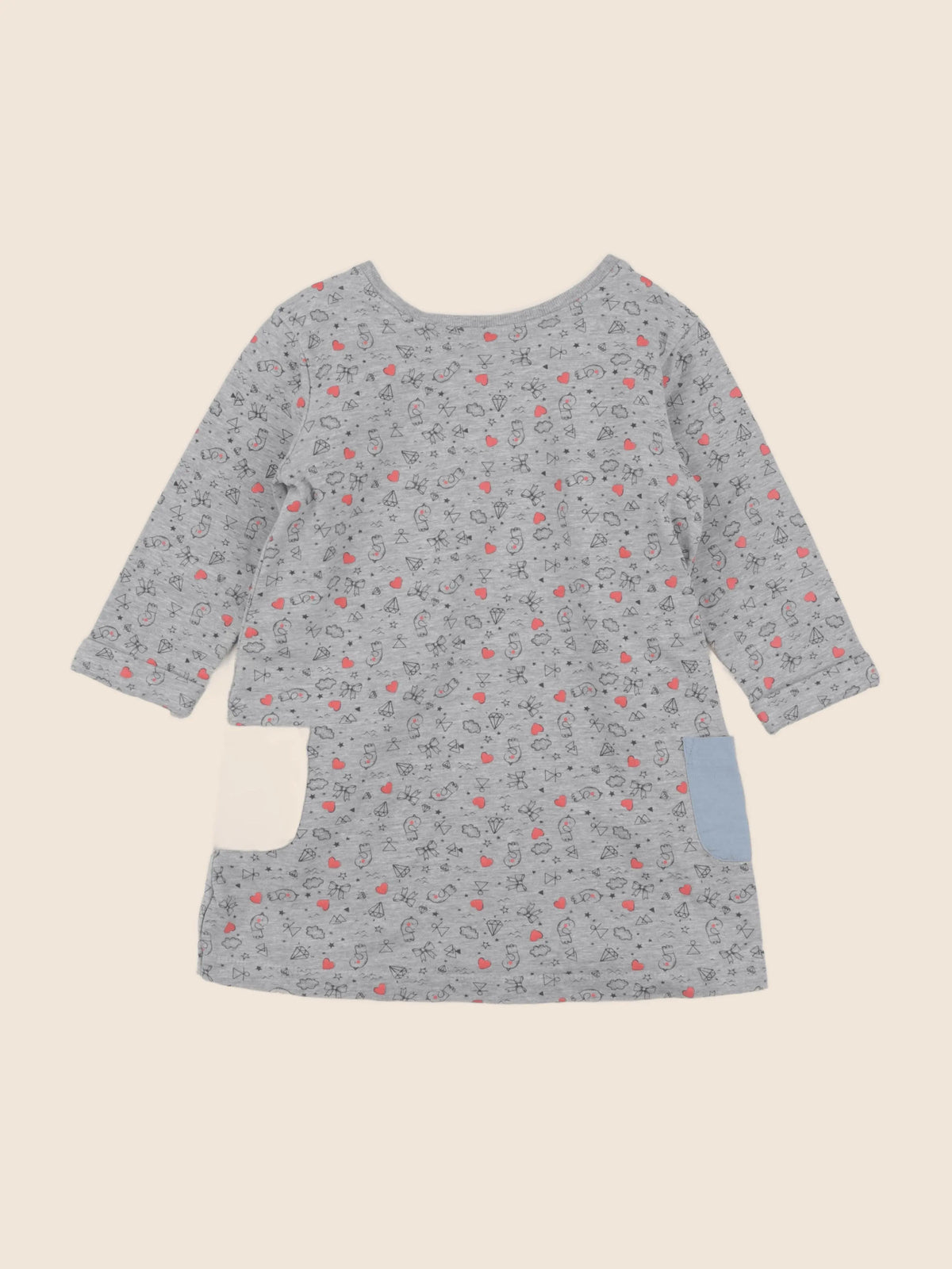 Vertbaudet - robe gris - 8 ans