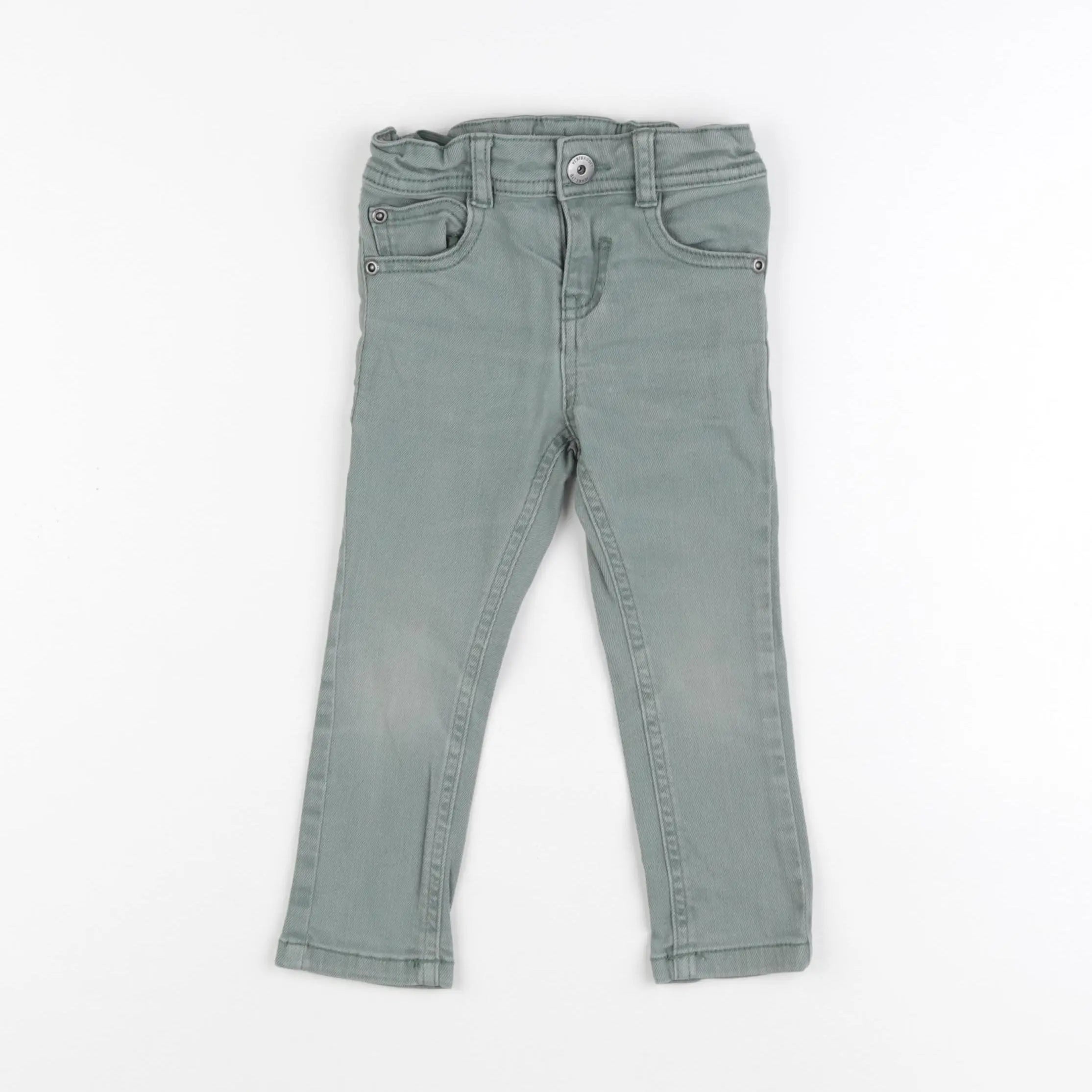 Vertbaudet - jean vert - 2 ans