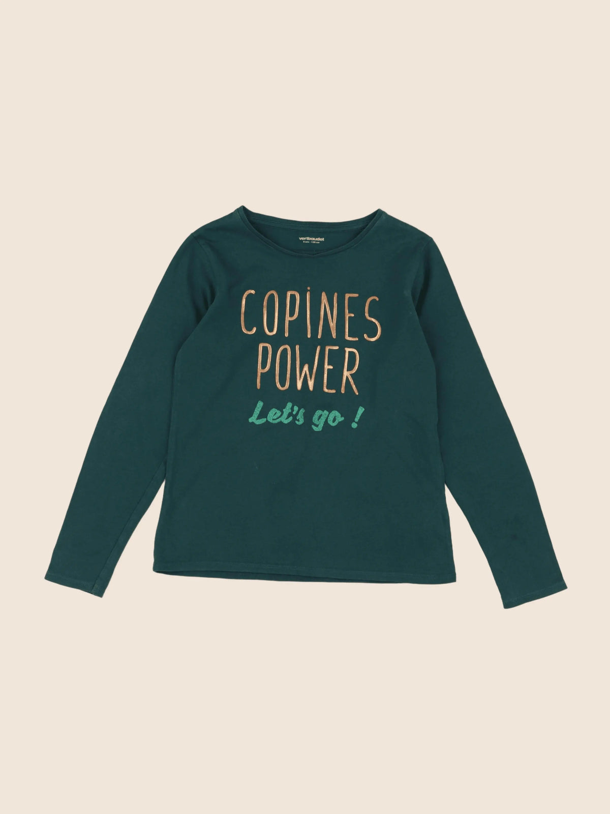 Vertbaudet - tee-shirt vert - 8 ans