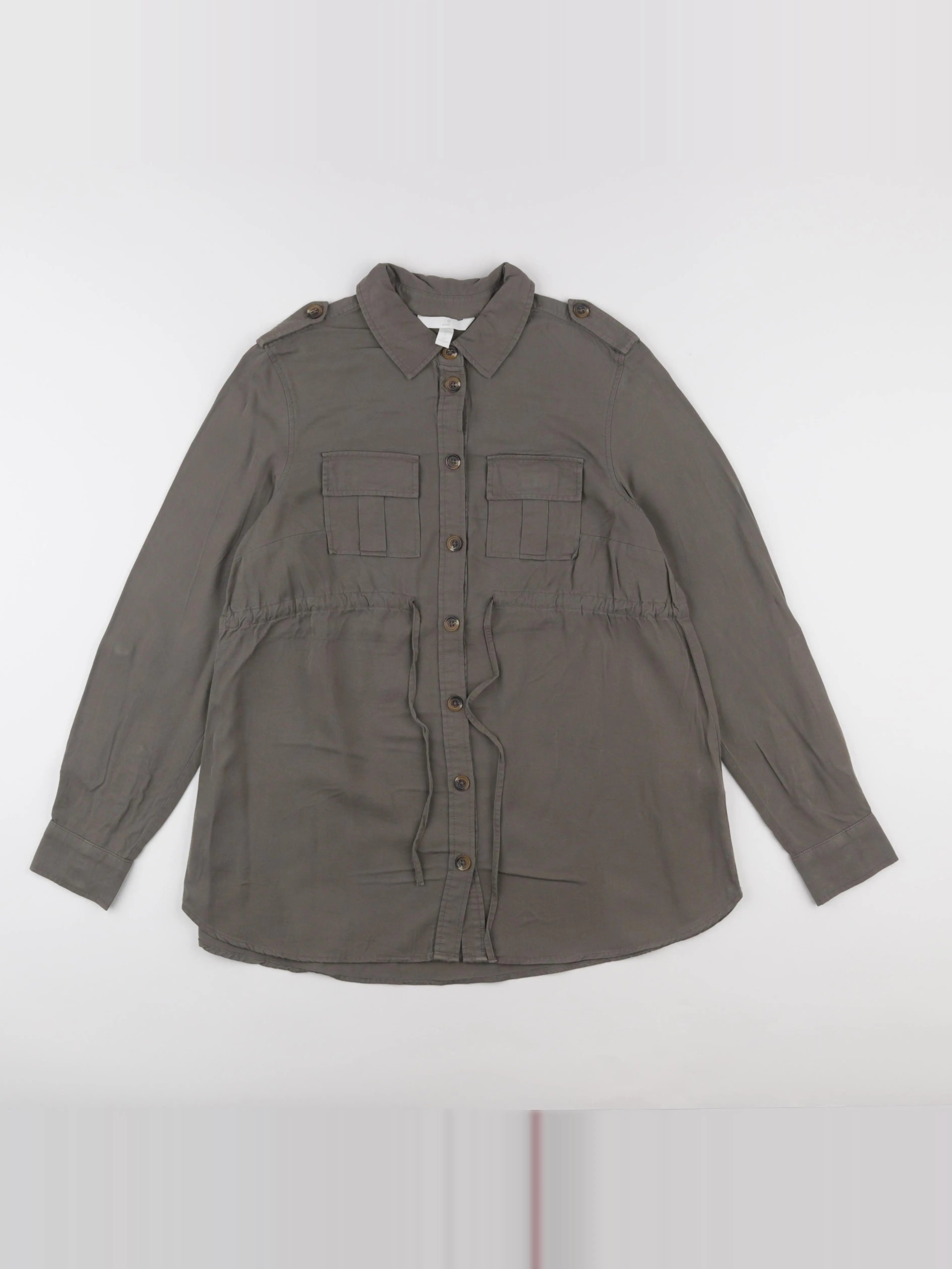 H&M - blouse grossesse vert - s