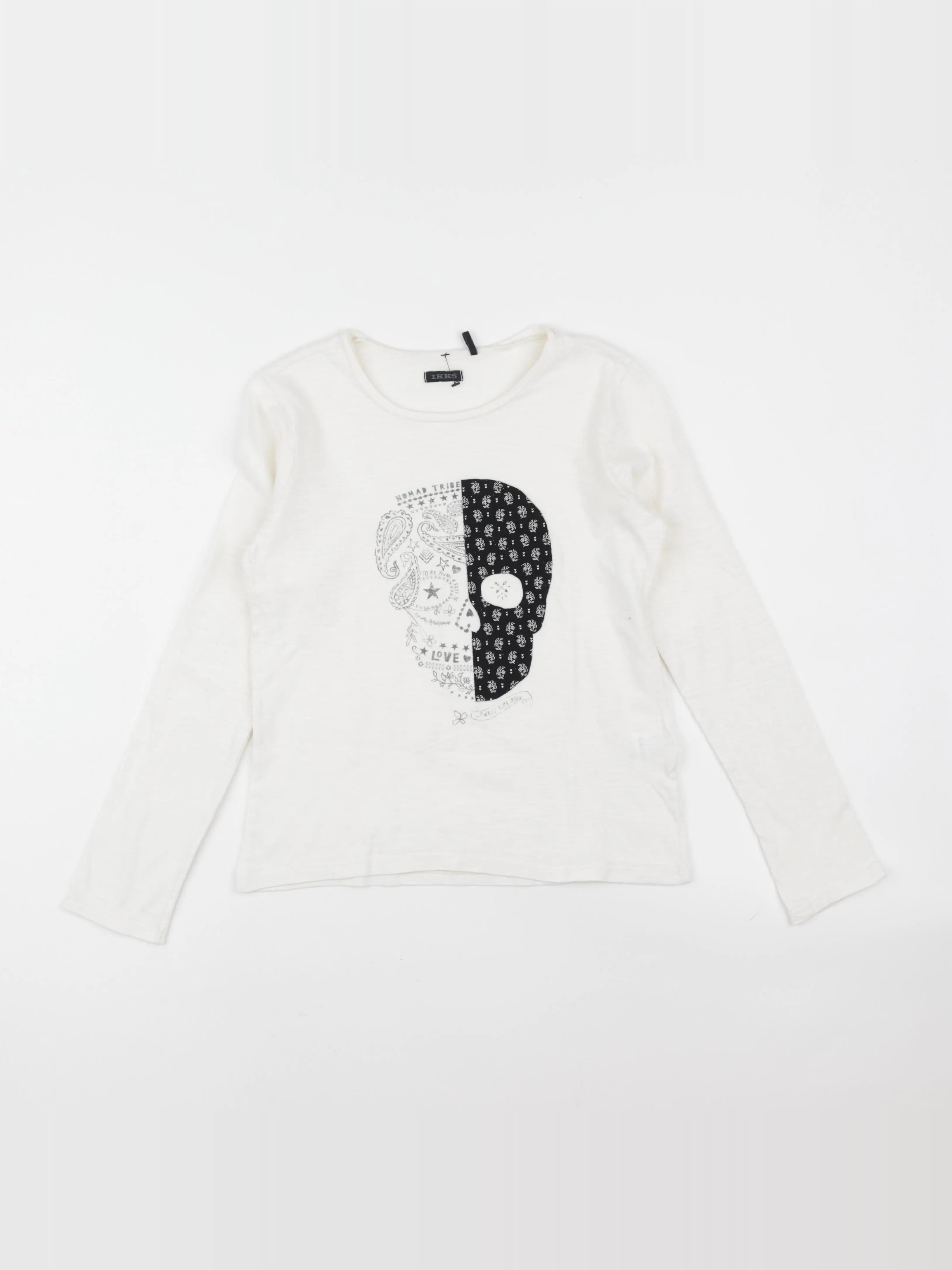 IKKS - tee-shirt beige - 10 ans