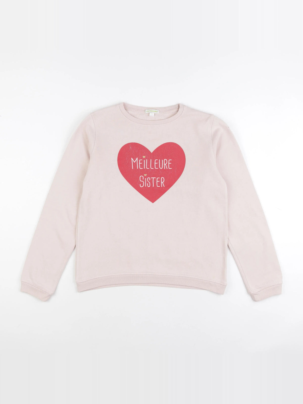 Vertbaudet - sweat rose - 14 ans
