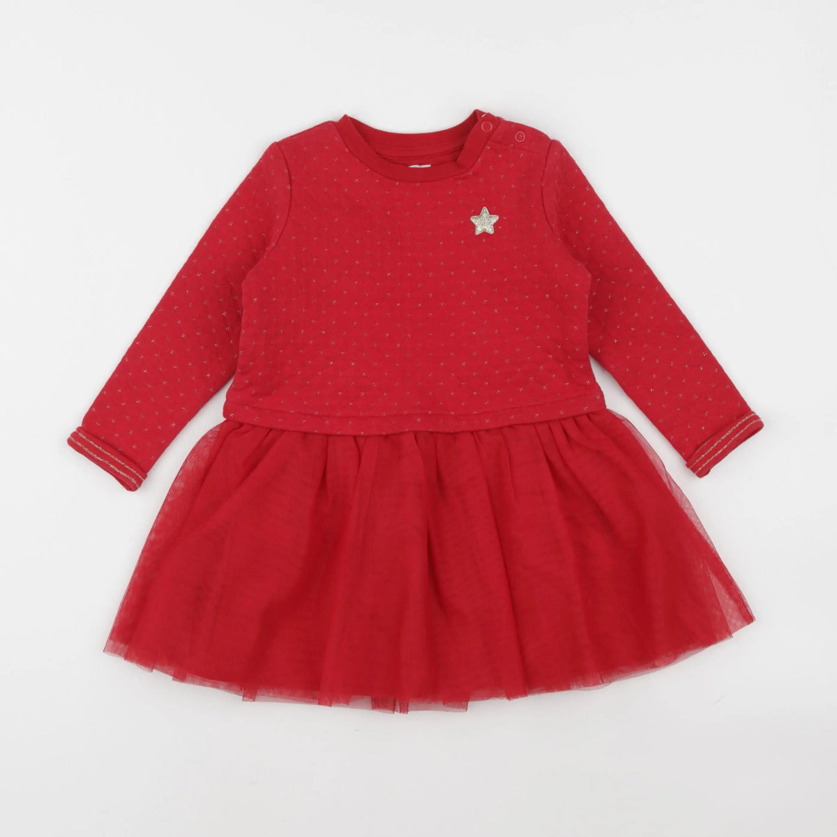 Vertbaudet - robe rouge - 3 ans
