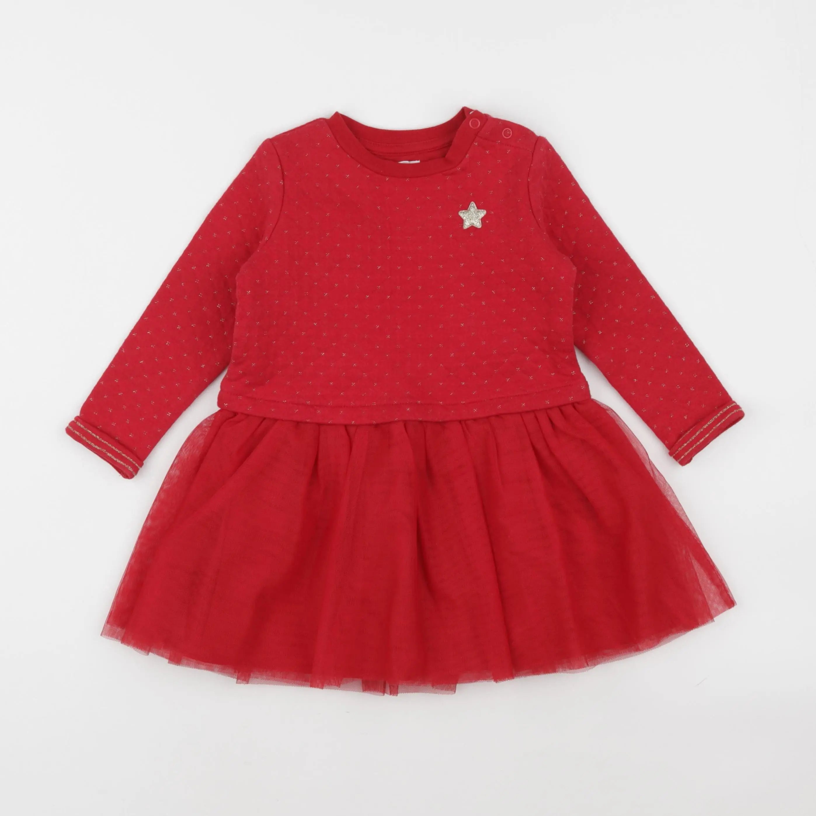 Vertbaudet - robe rouge - 3 ans