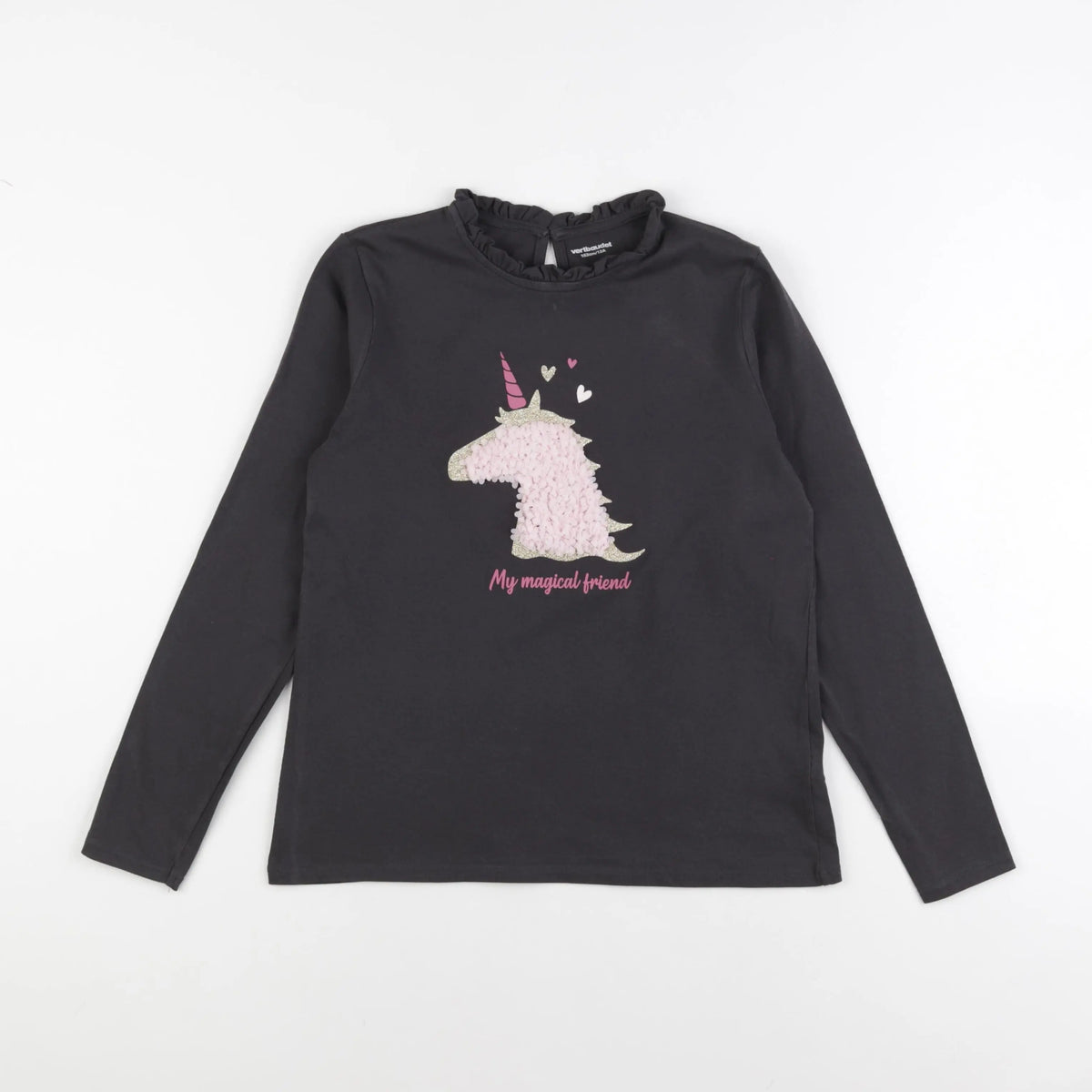 Vertbaudet - tee-shirt gris - 12 ans