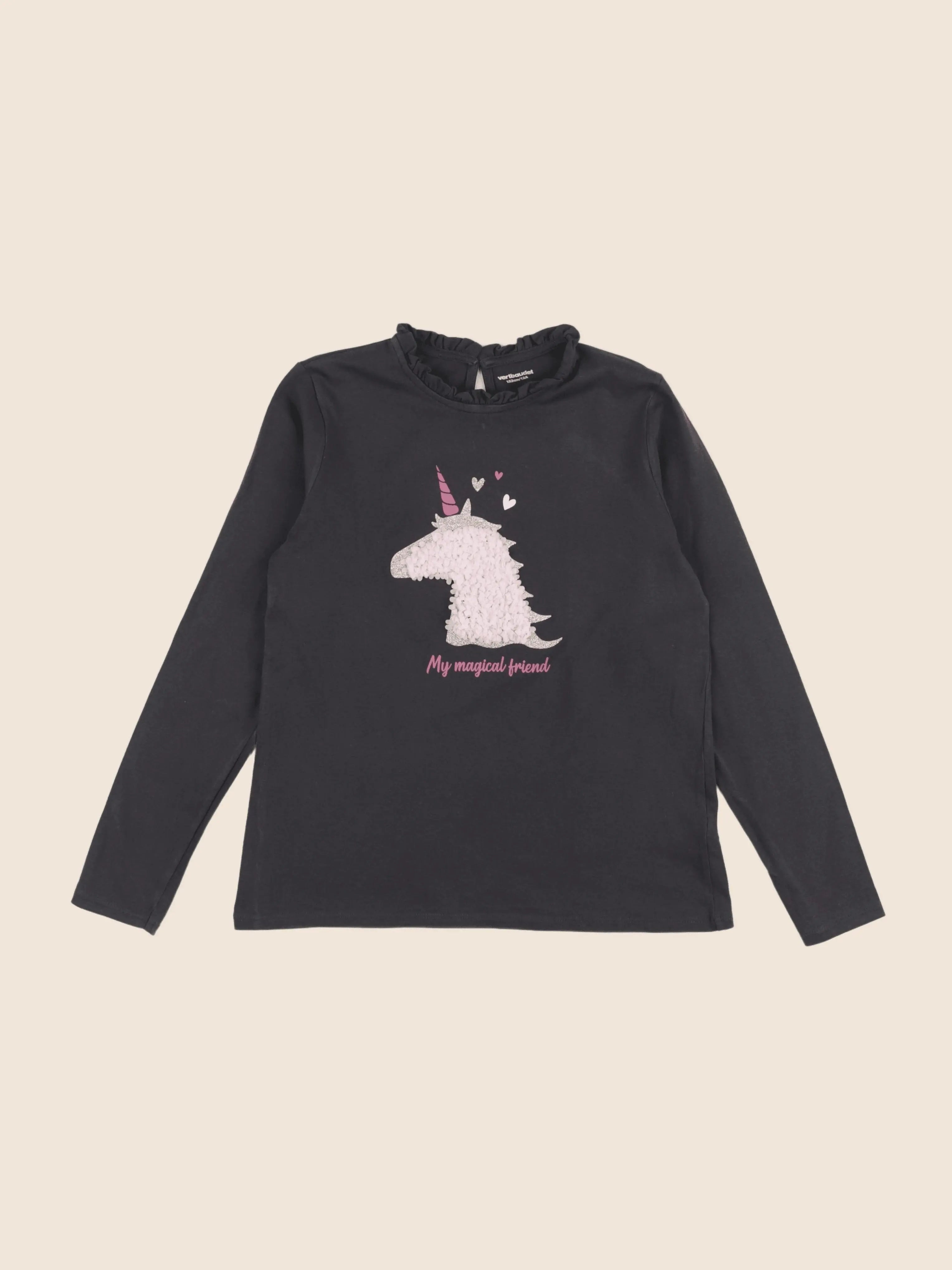 Vertbaudet - tee-shirt gris - 12 ans