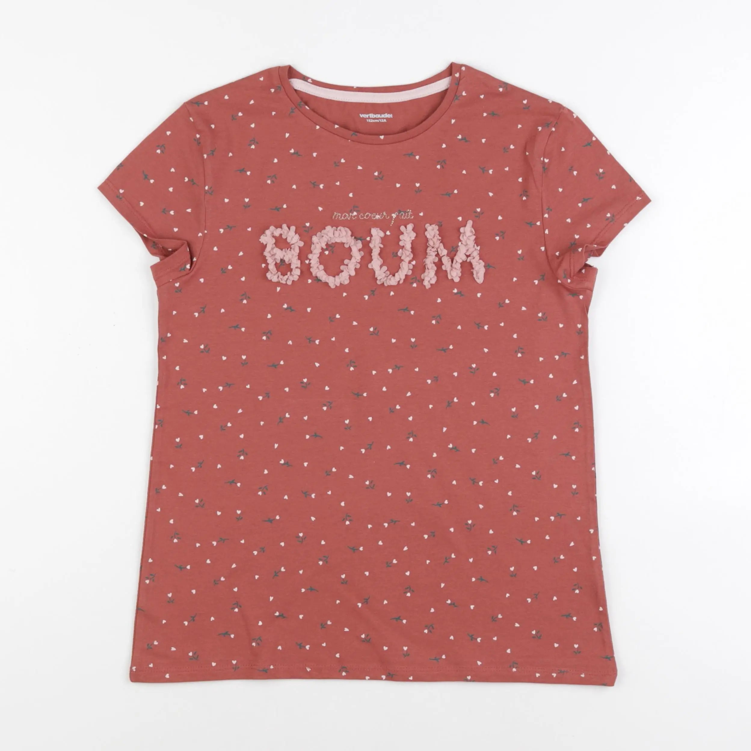 Vertbaudet - tee-shirt multicolore - 12 ans