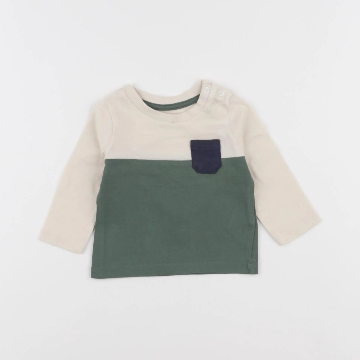 Vertbaudet - tee-shirt beige - 3 mois