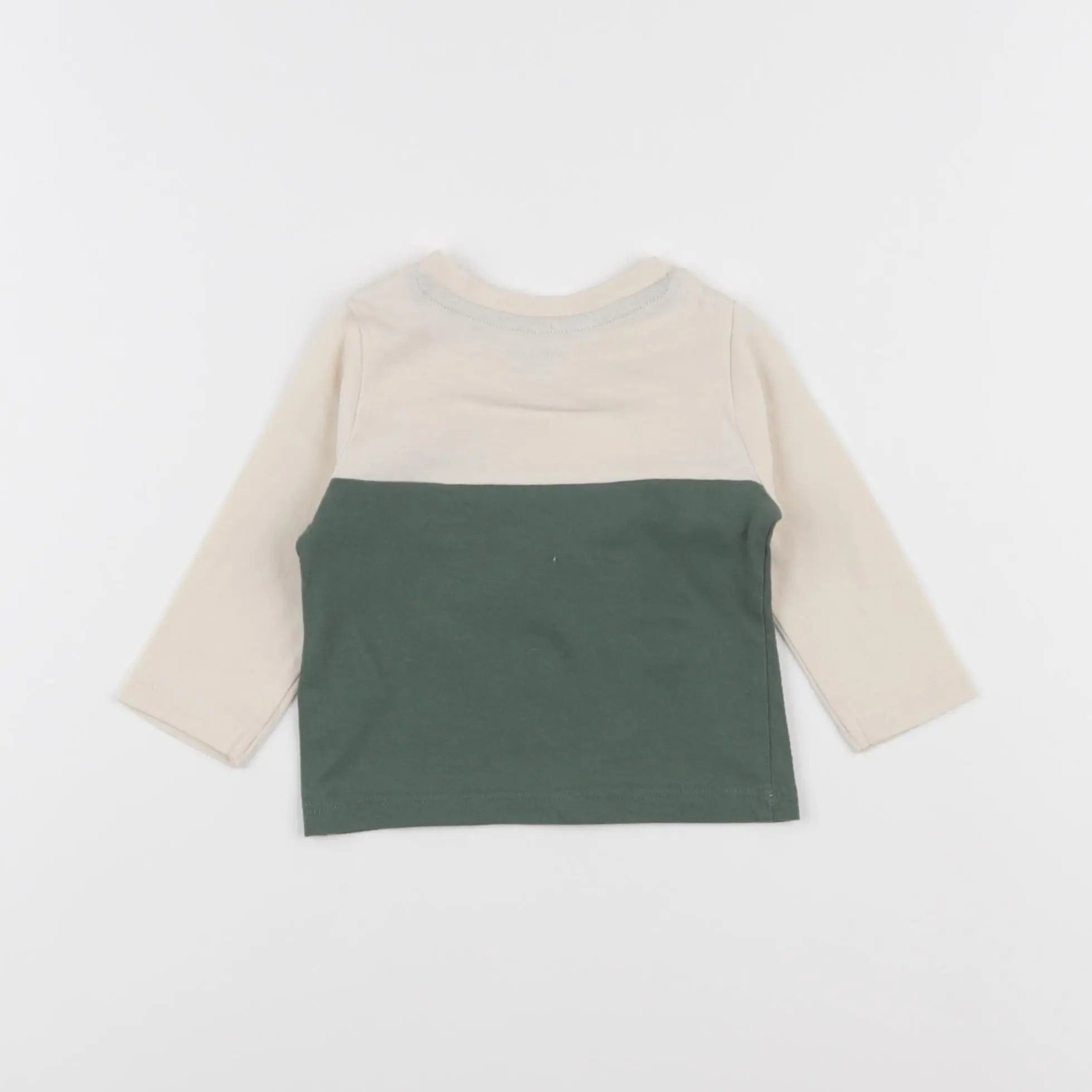 Vertbaudet - tee-shirt beige - 3 mois