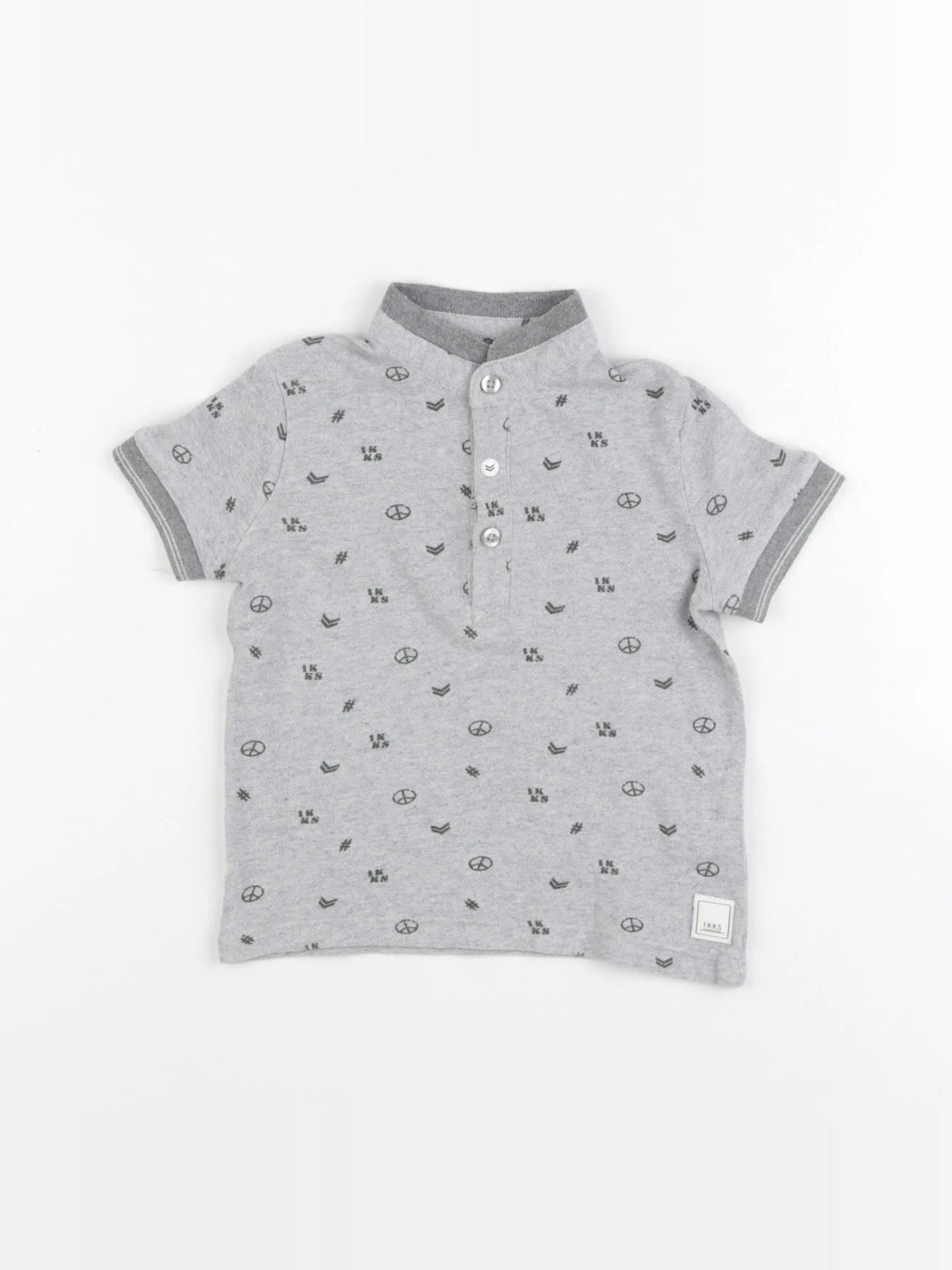 IKKS - polo gris - 18 mois