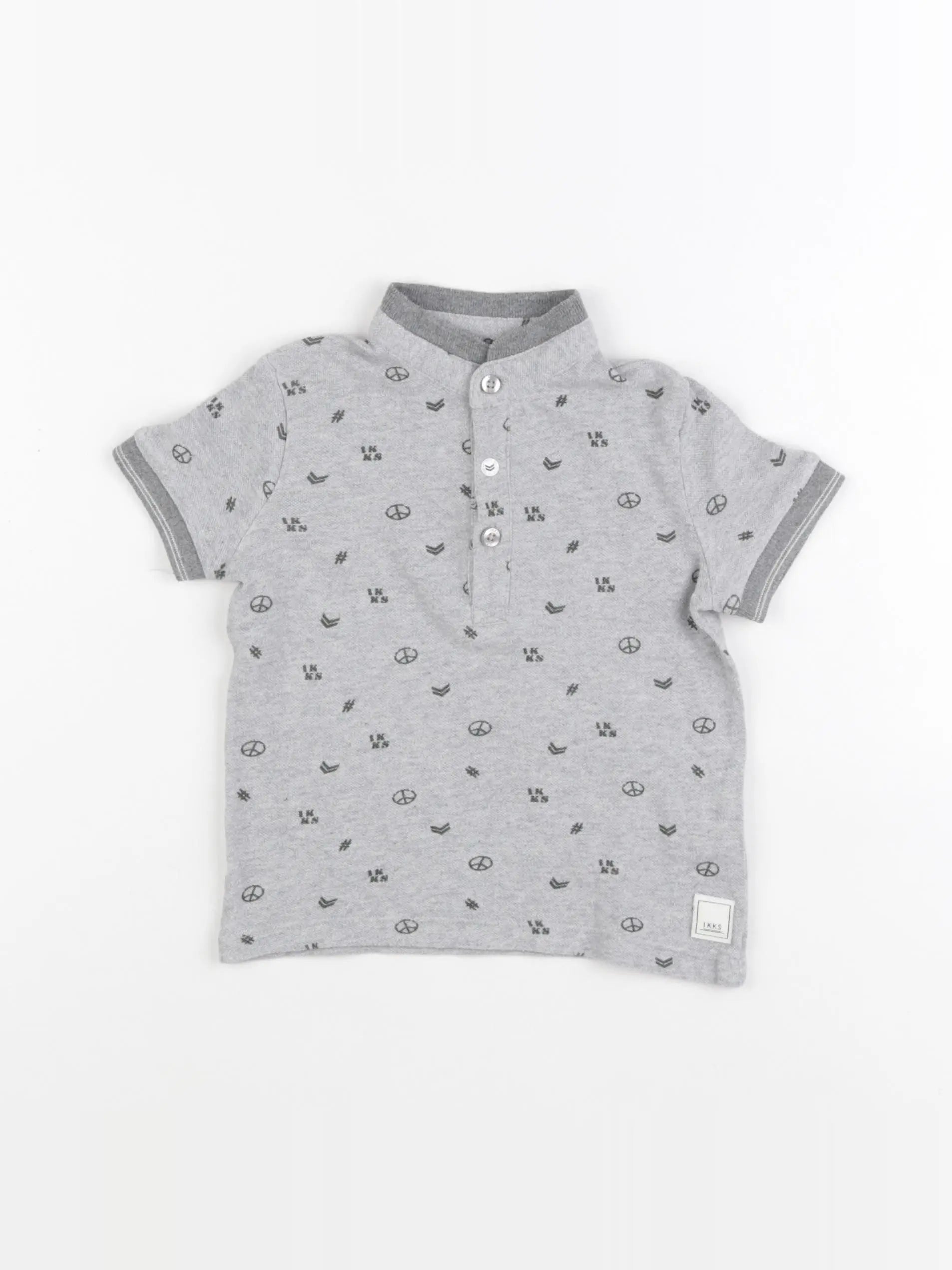 IKKS - polo gris - 18 mois