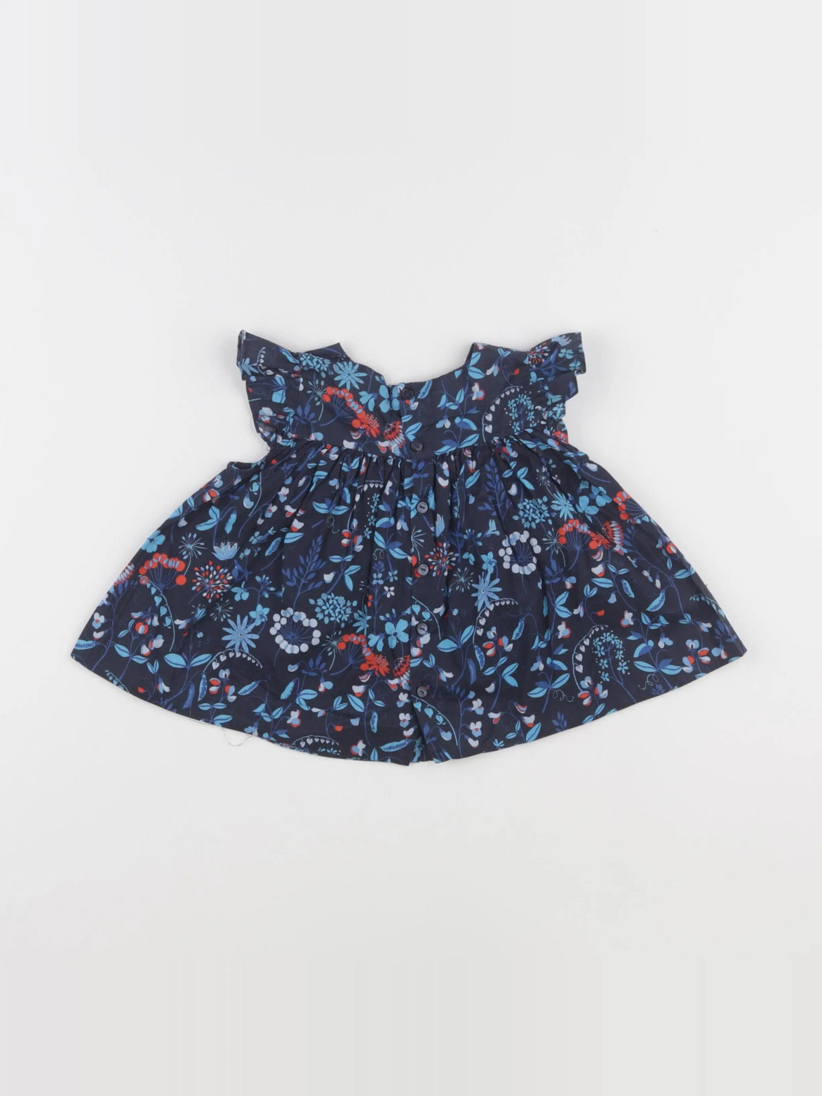Jacadi - robe liberty bleu - 18 mois