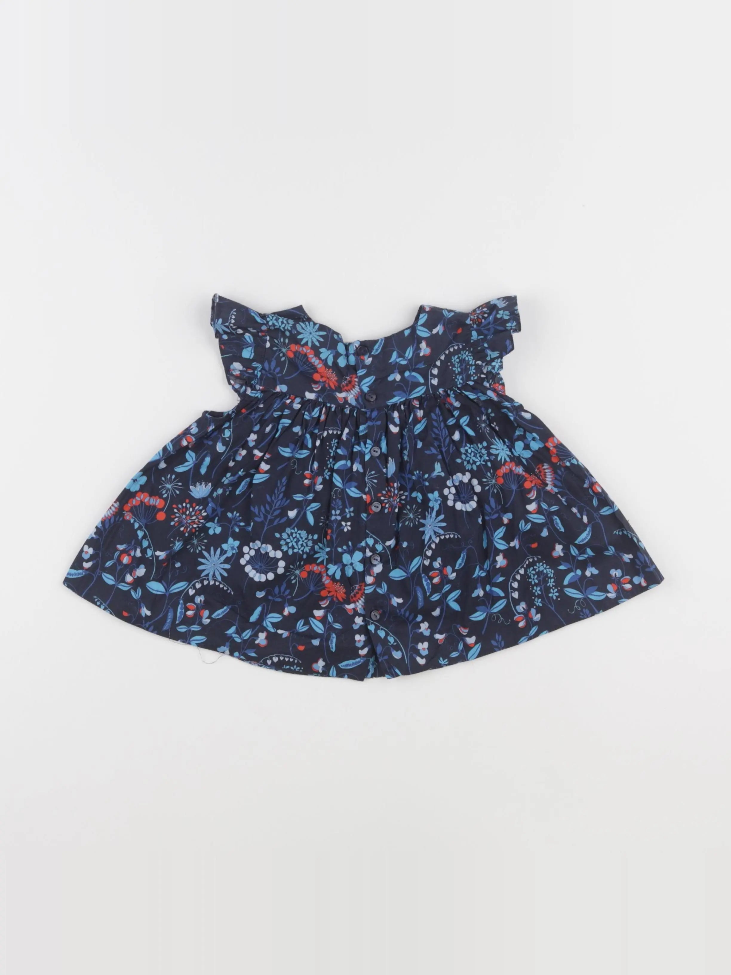 Jacadi - robe liberty bleu - 18 mois