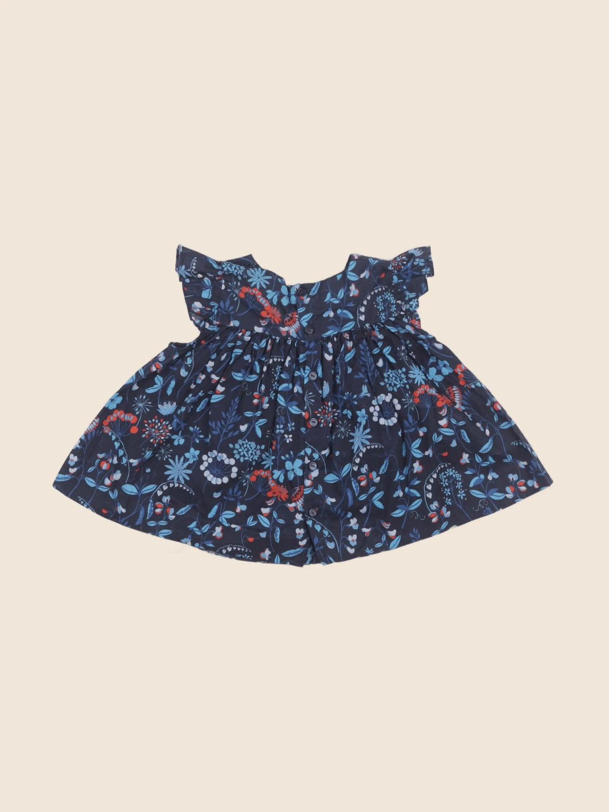 Jacadi - robe liberty bleu - 18 mois
