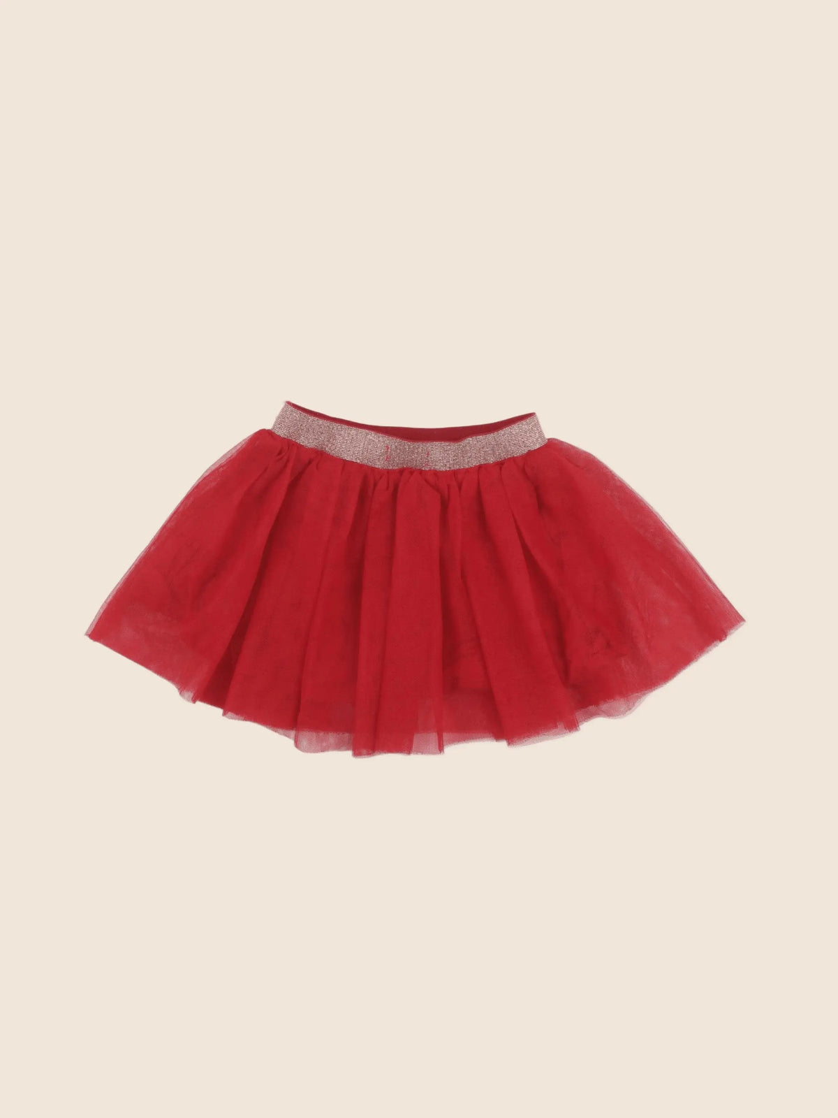 Vertbaudet - jupe rouge - 18 mois