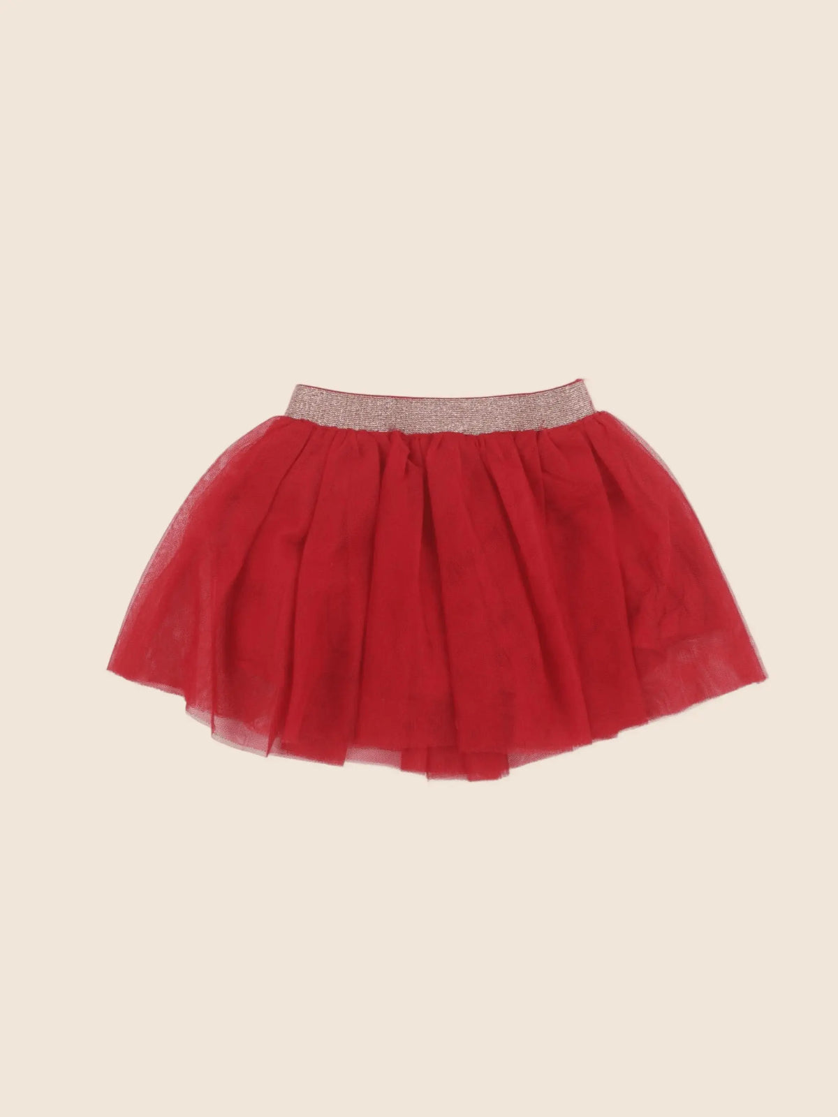 Vertbaudet - jupe rouge - 18 mois