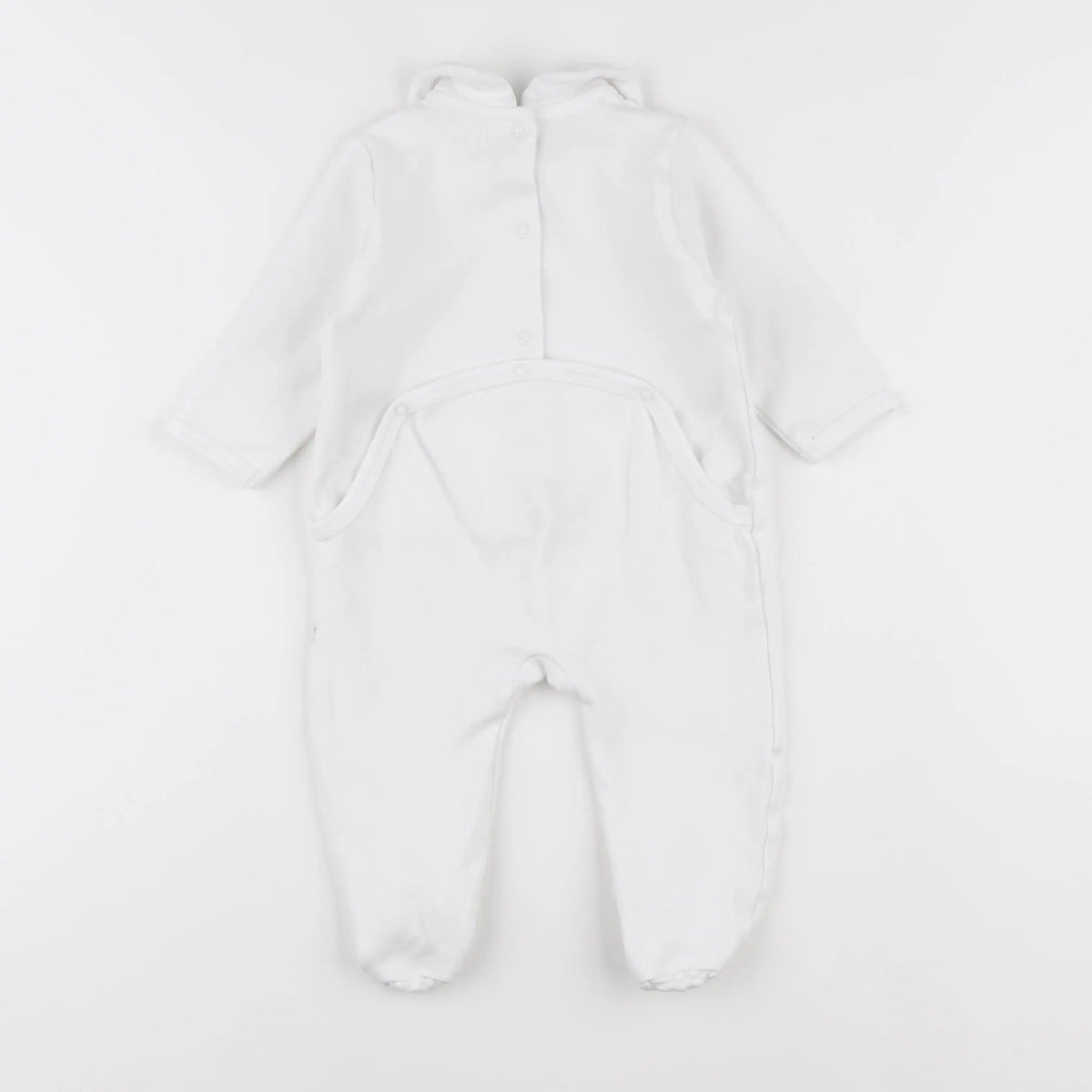 Vertbaudet - pyjama coton blanc - 9 mois