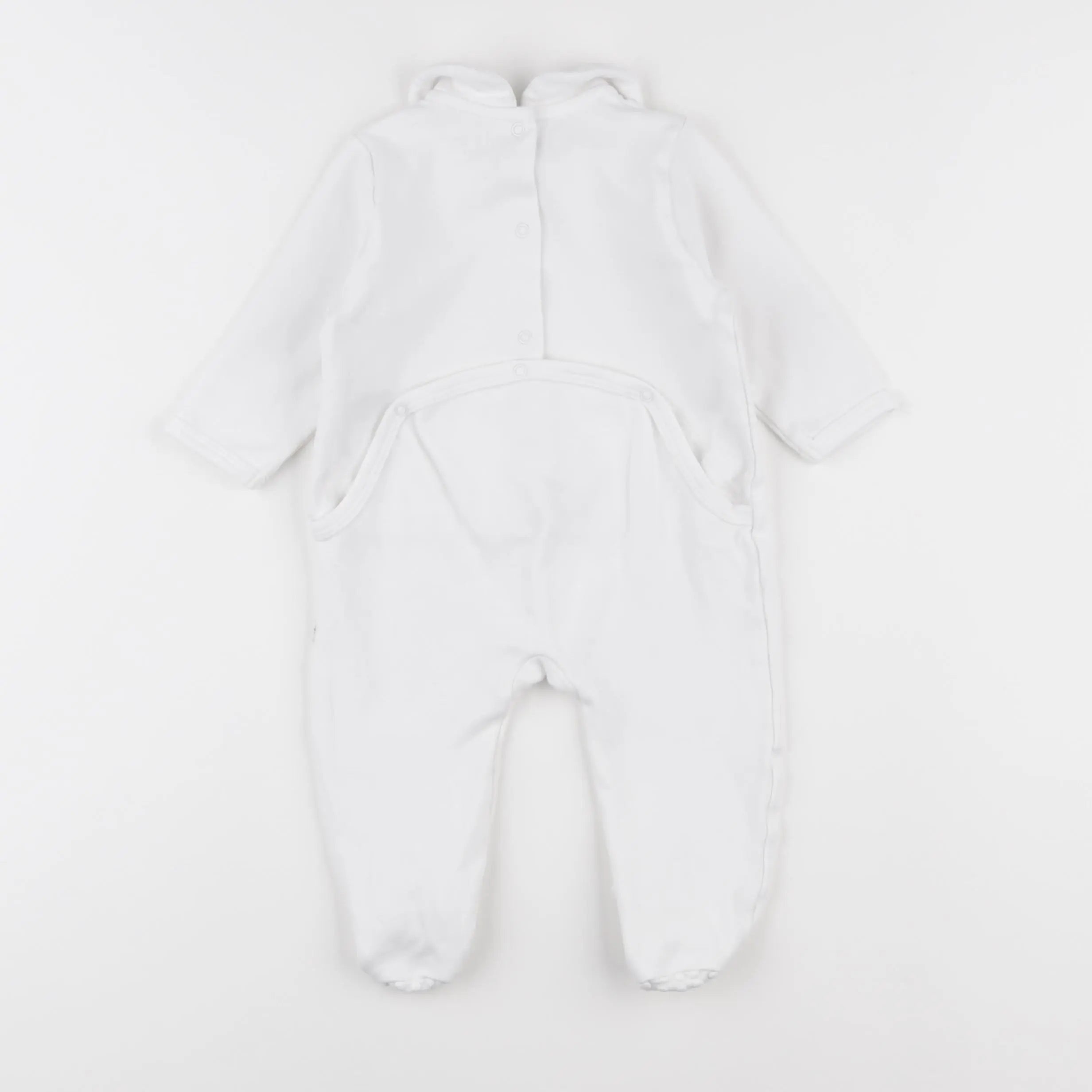 Vertbaudet - pyjama coton blanc - 9 mois