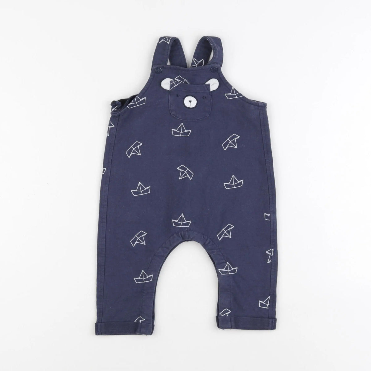 Vertbaudet - salopette bleu - 6 mois