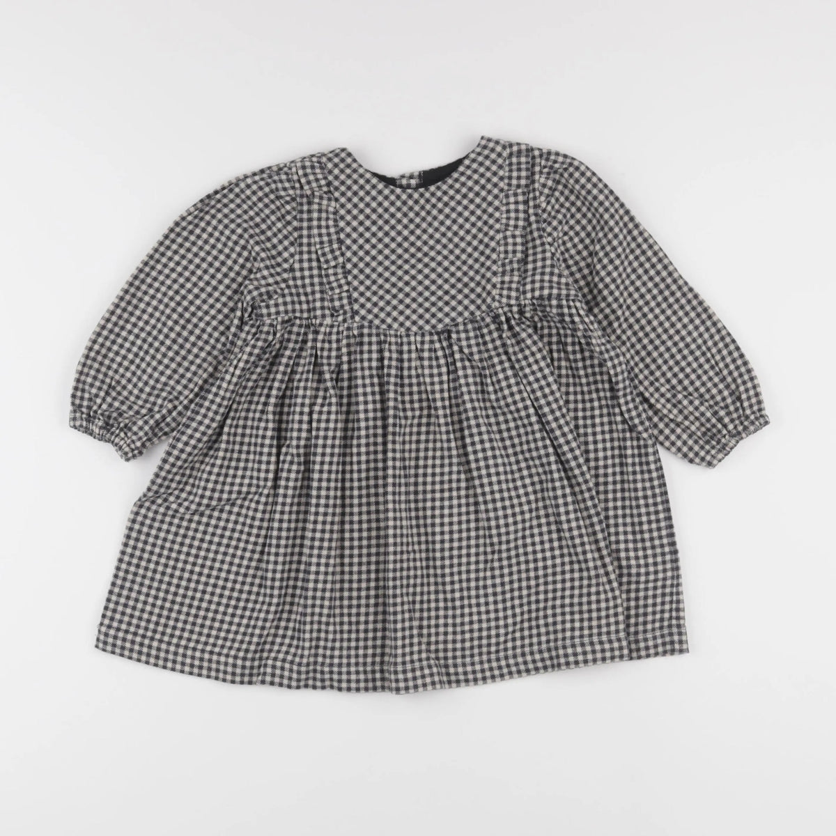 Vertbaudet - robe beige, noir - 3 ans