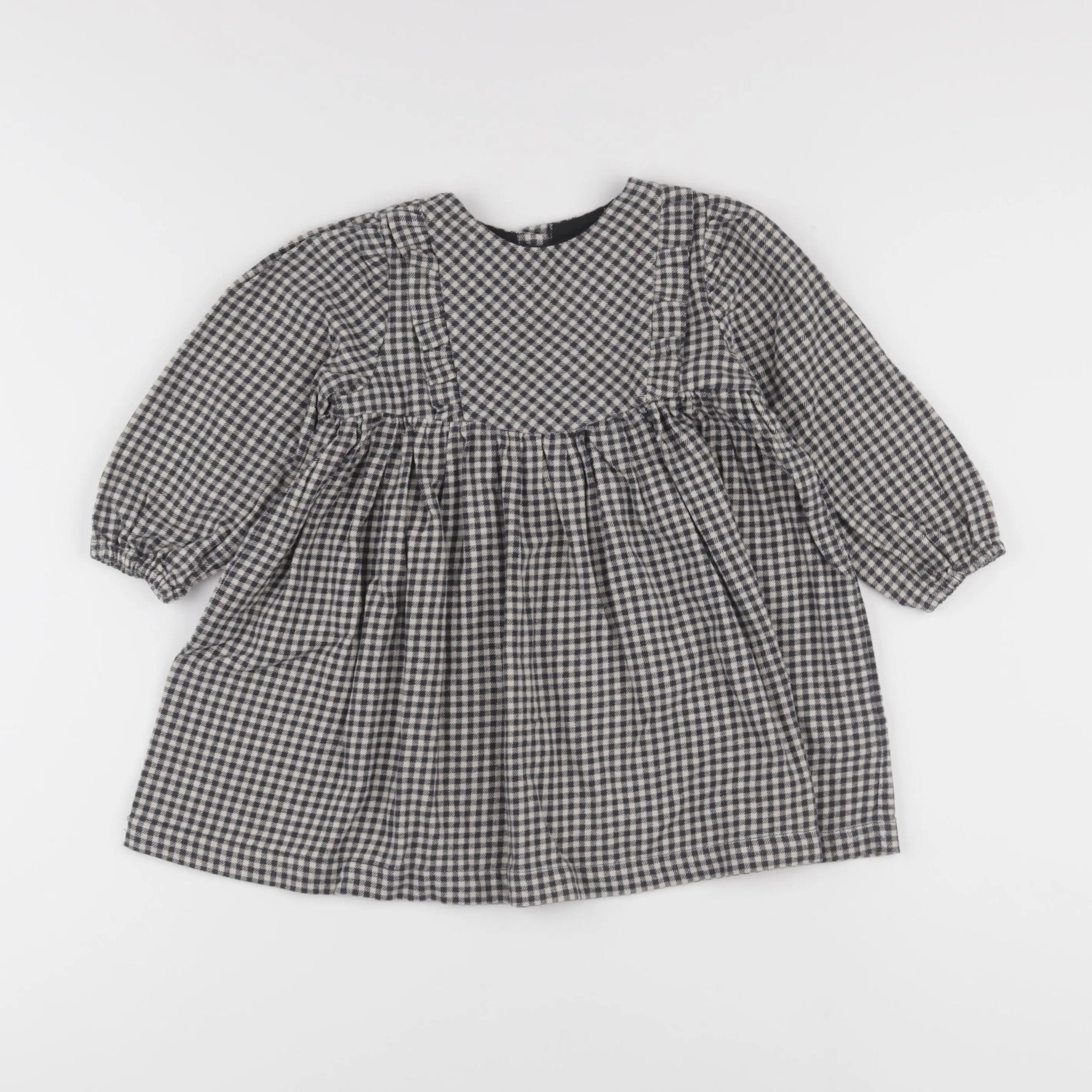 Vertbaudet - robe beige, noir - 3 ans