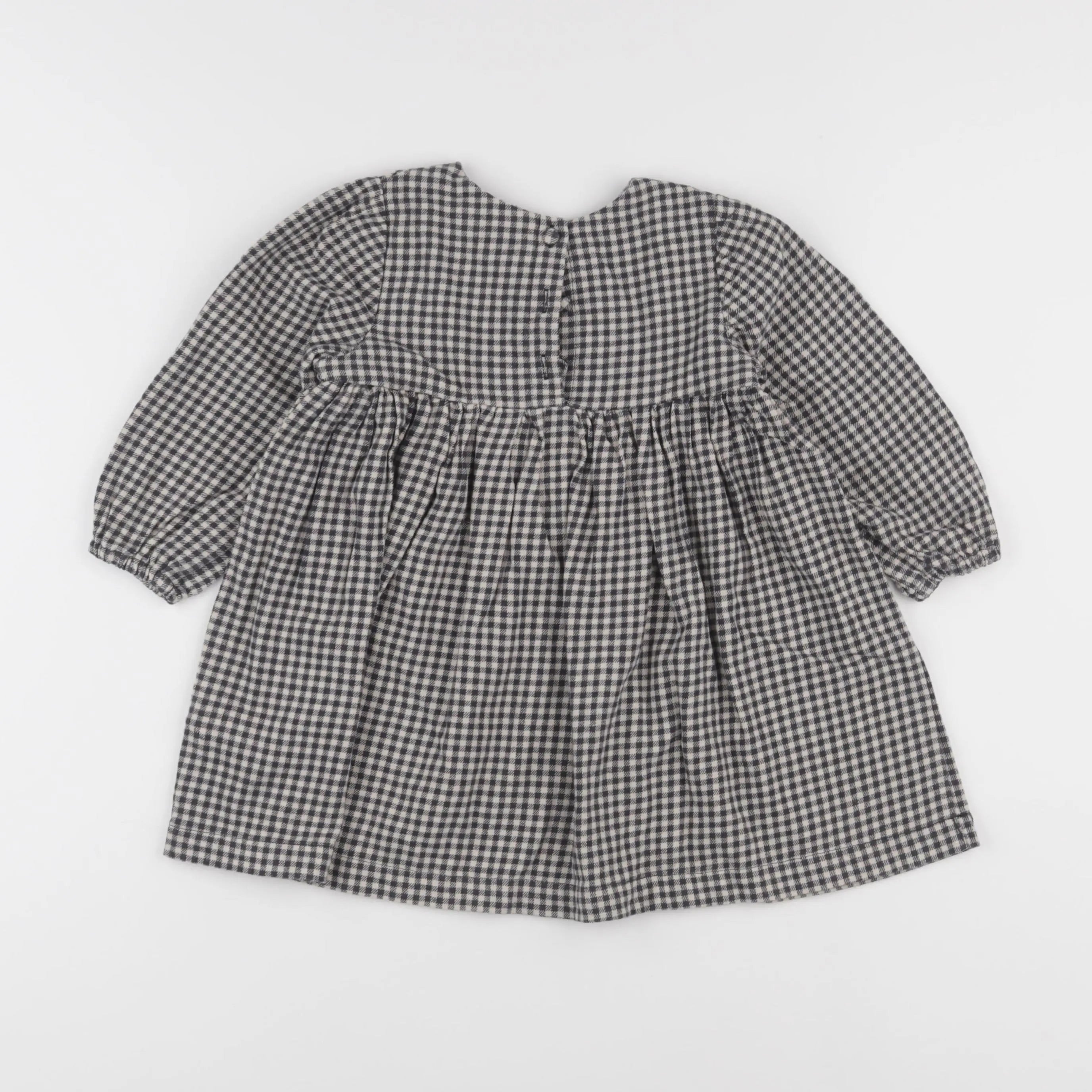 Vertbaudet - robe beige, noir - 3 ans