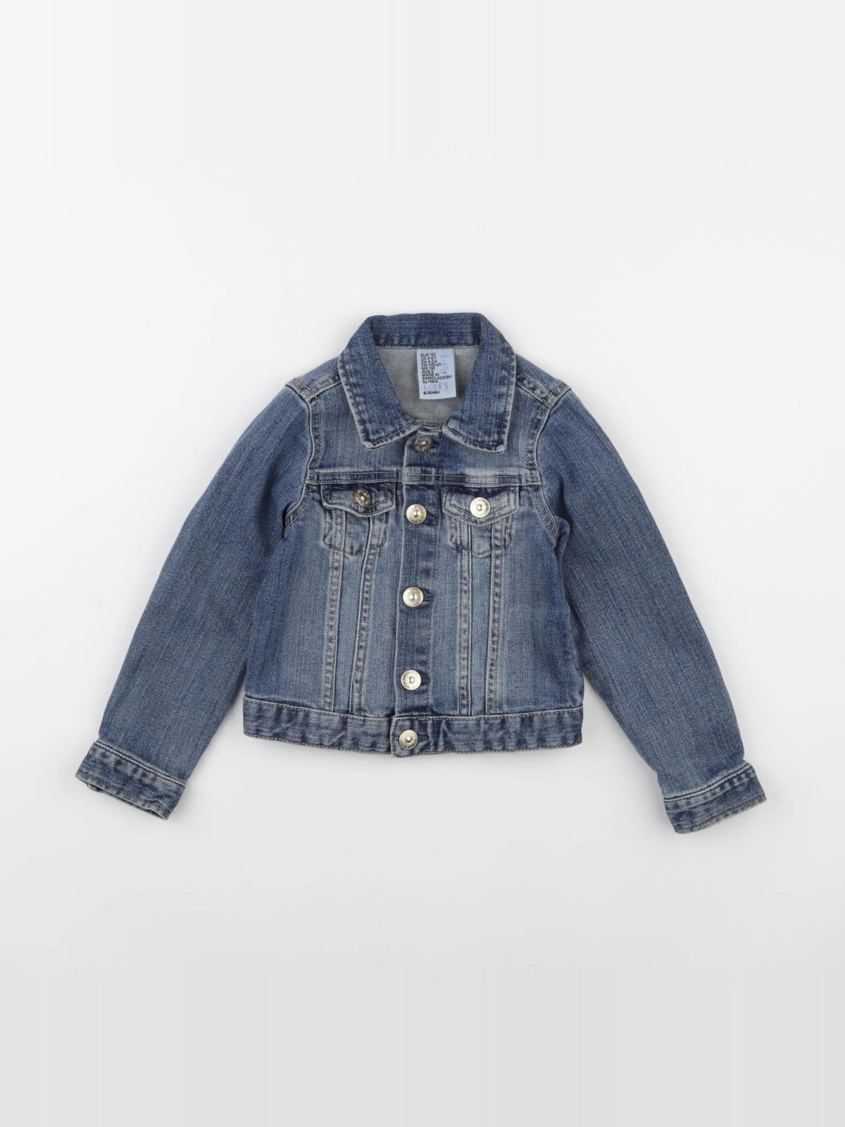 H&M - veste bleu - 4/5 ans
