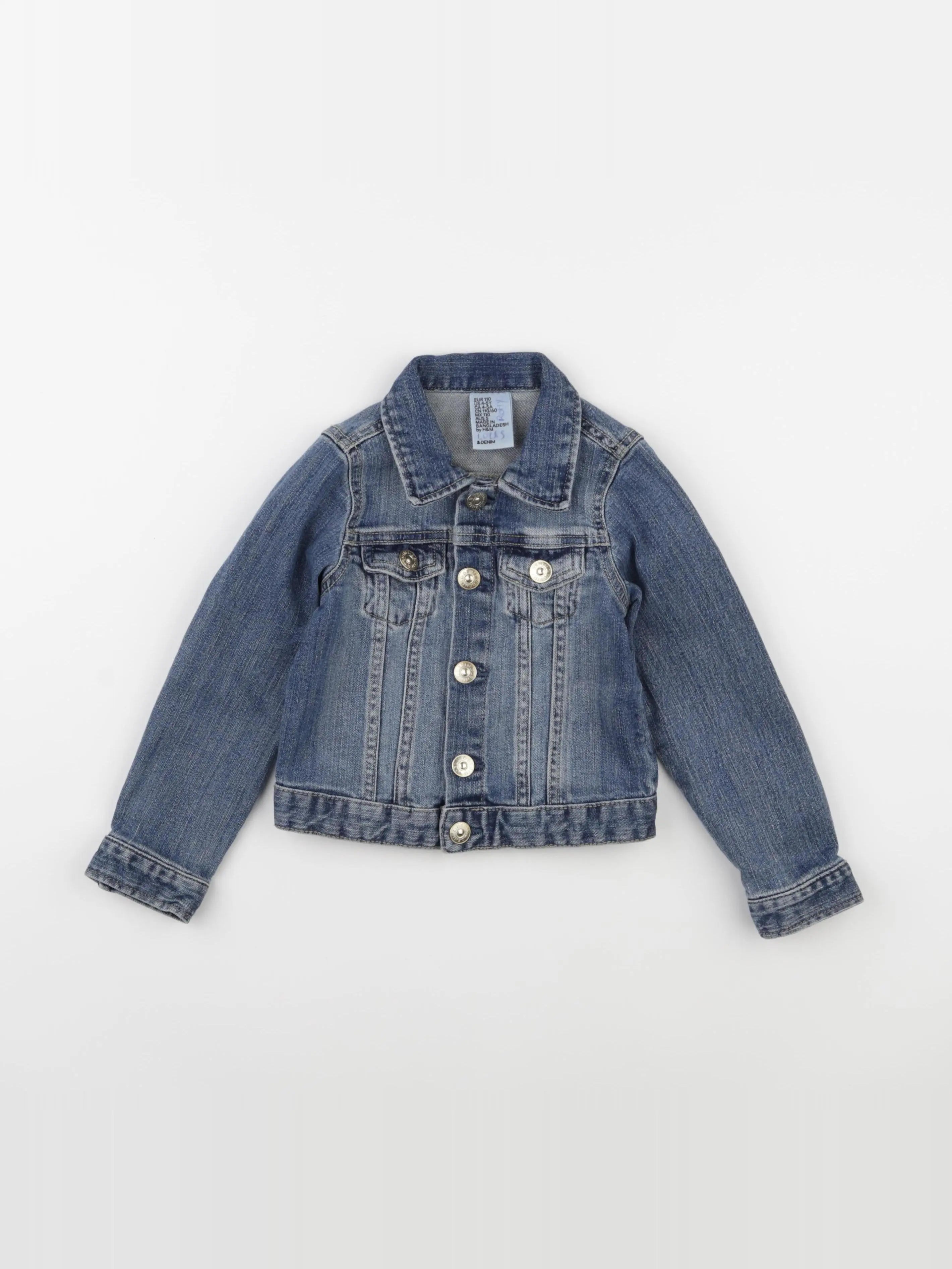 H&M - veste bleu - 4/5 ans