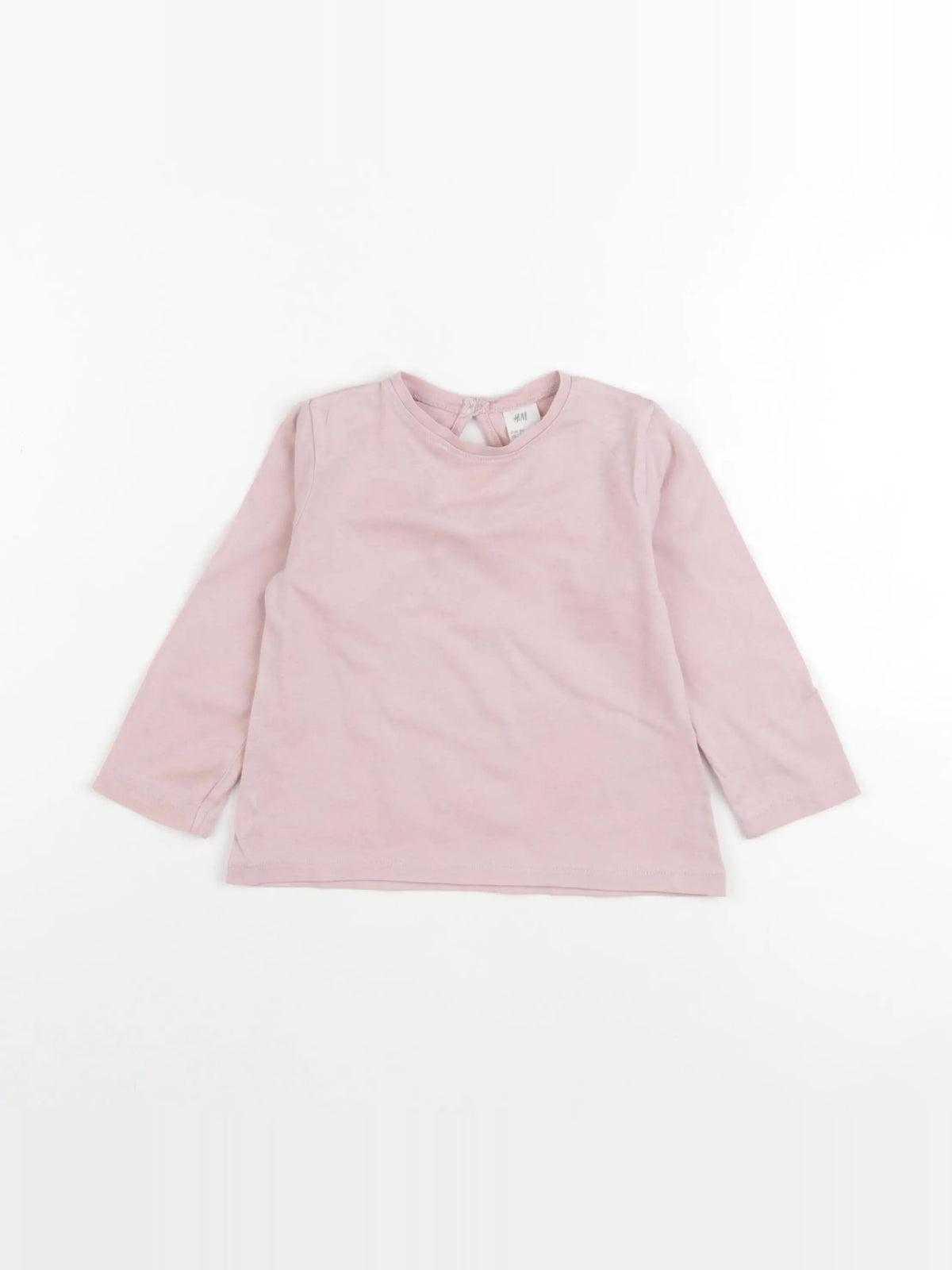H&M - tee-shirt rose - 12/18 mois