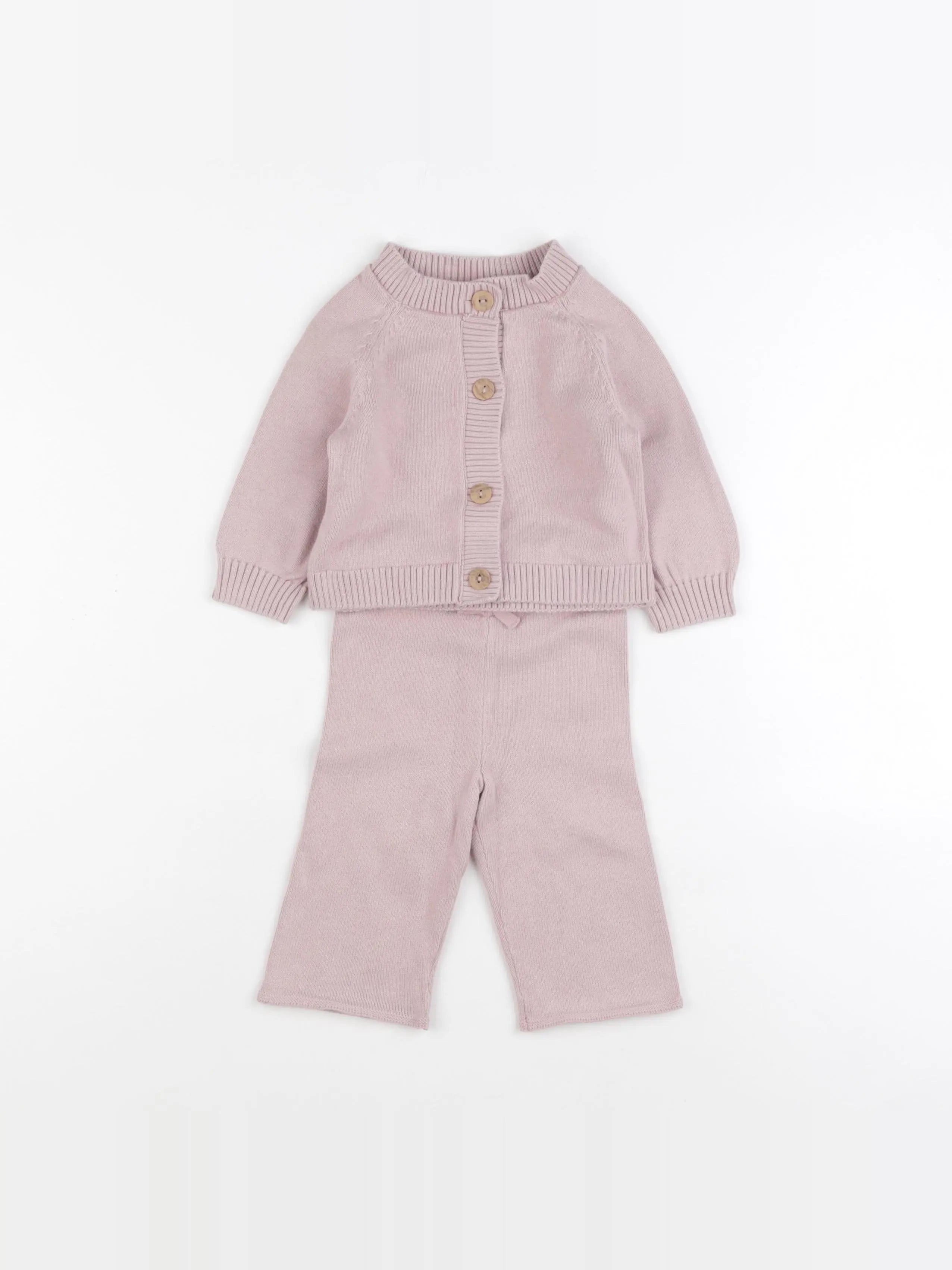 H&M - ensemble rose - 3/6 mois