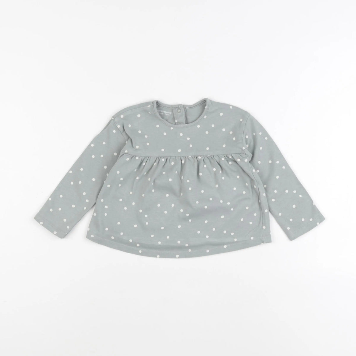 Vertbaudet - tee-shirt bleu - 12 mois