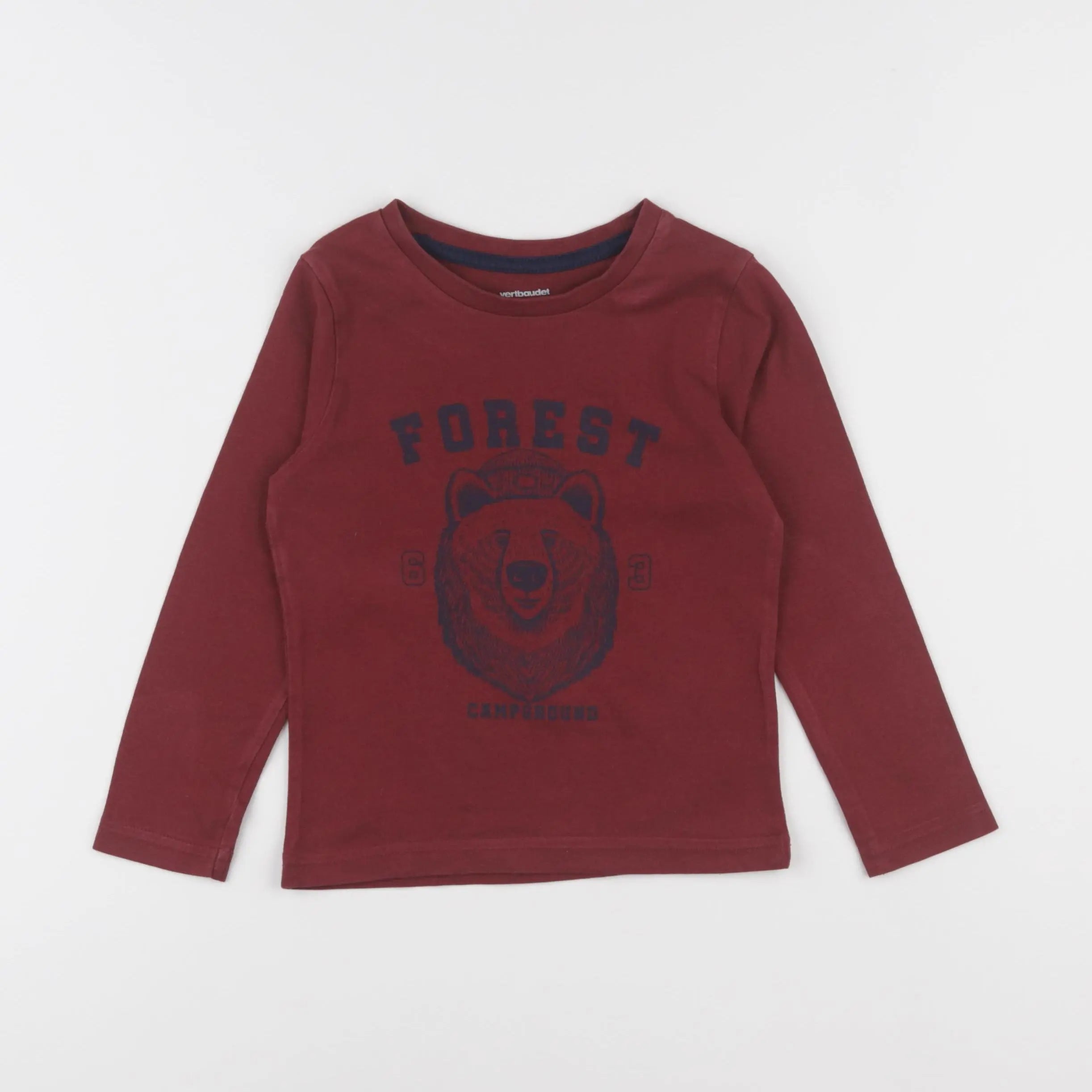 Vertbaudet - tee-shirt rouge - 4 ans