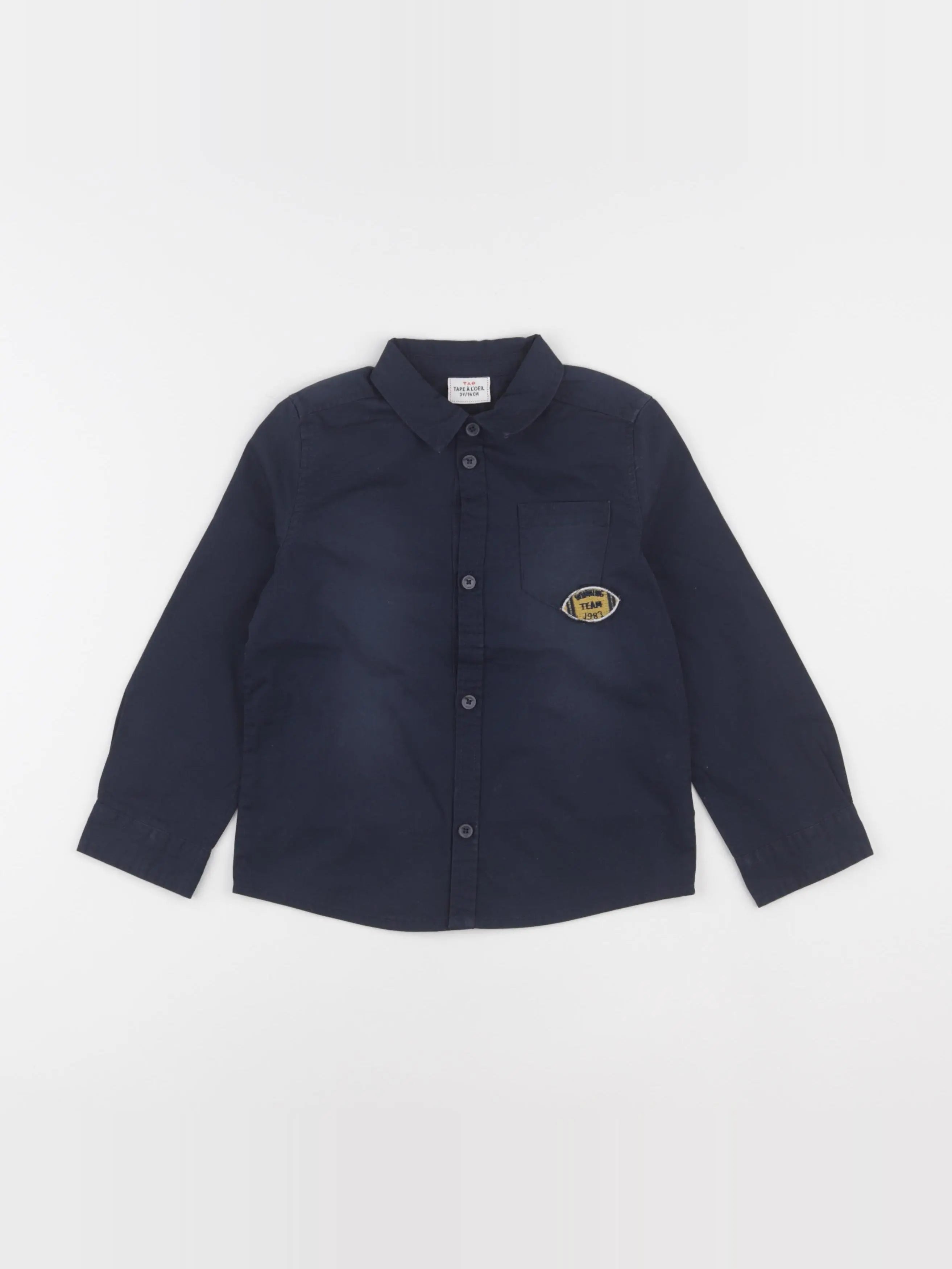 Tape à l'oeil - chemise bleu - 3 ans