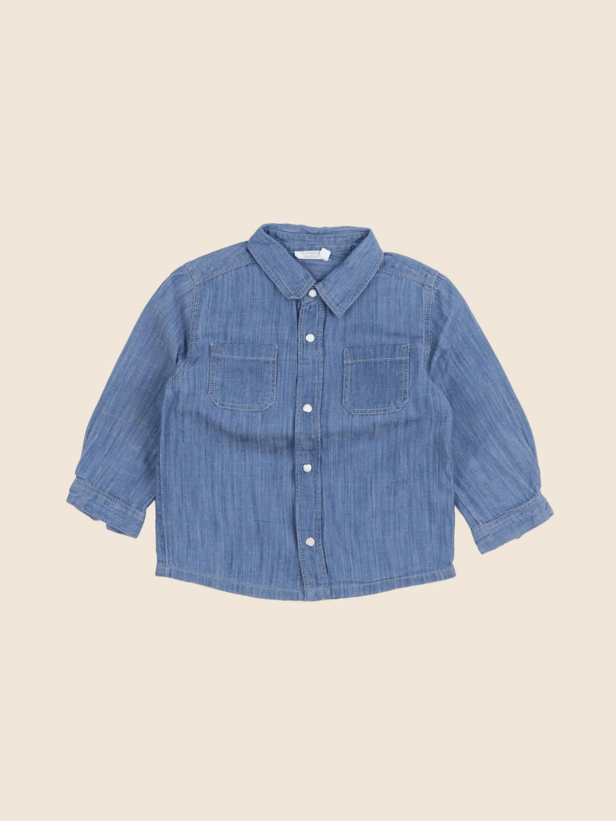 Boutchou - chemise bleu - 18 mois