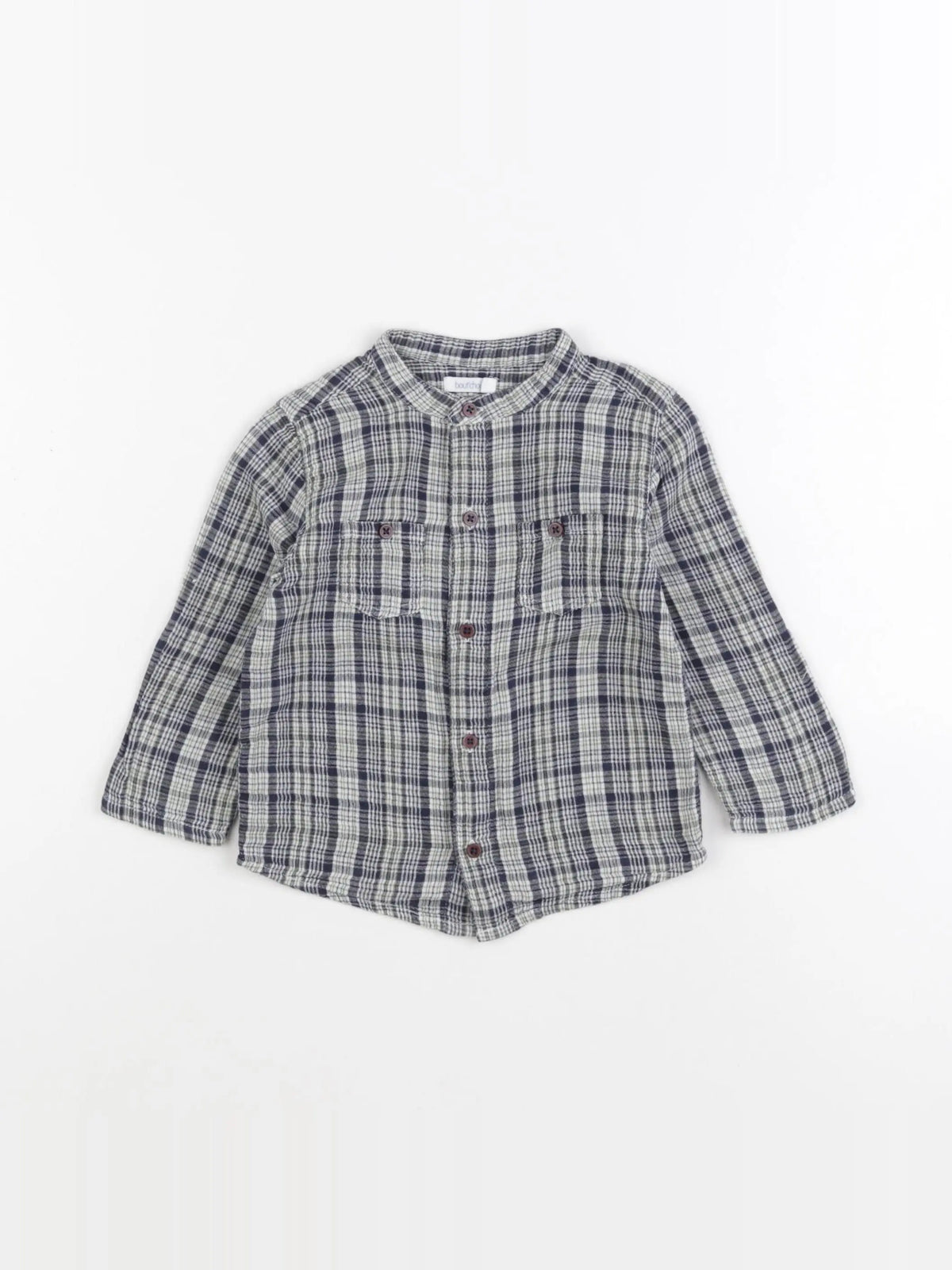 Boutchou - chemise bleu - 18 mois