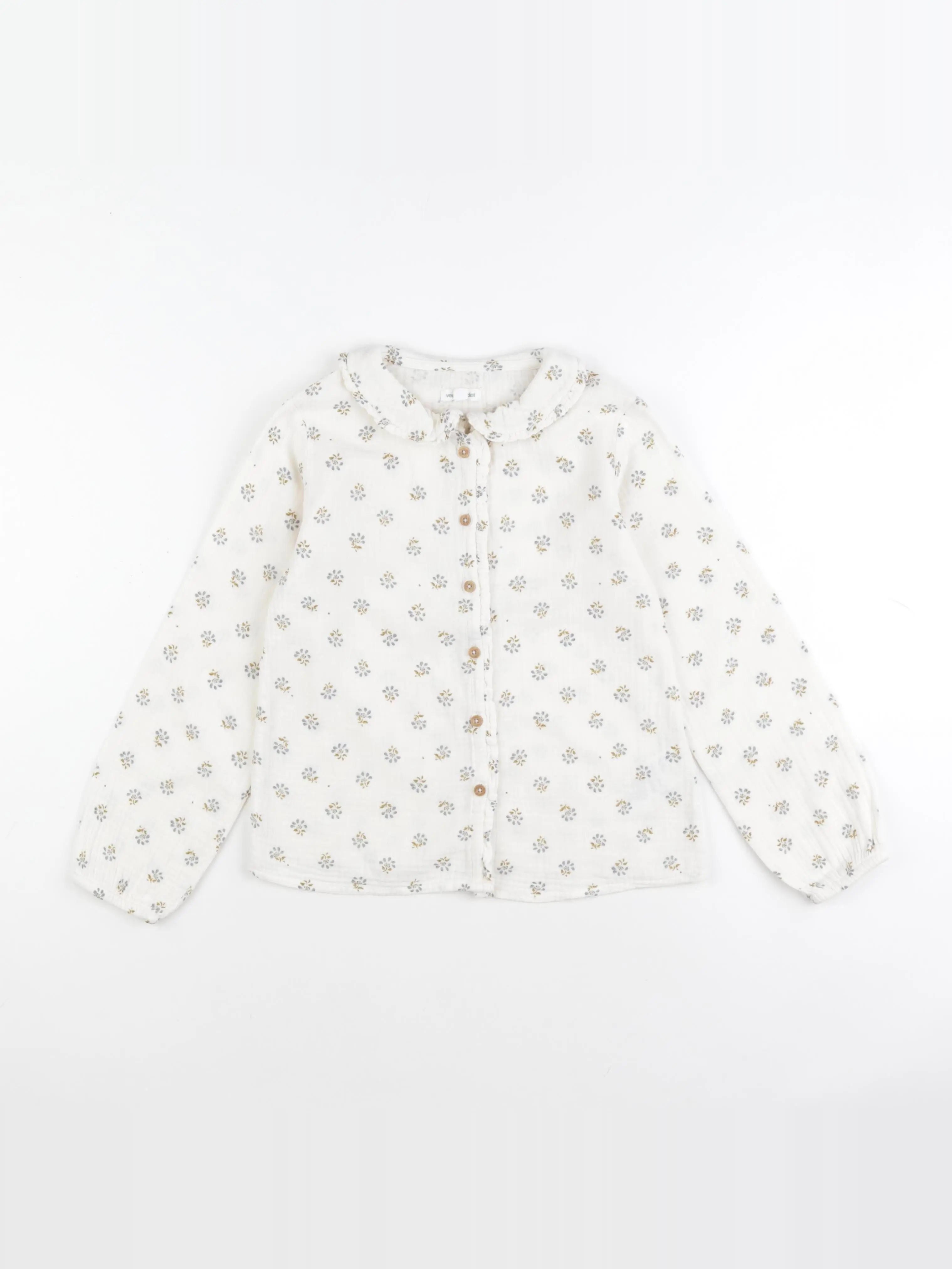 Vertbaudet - blouse beige - 8 ans