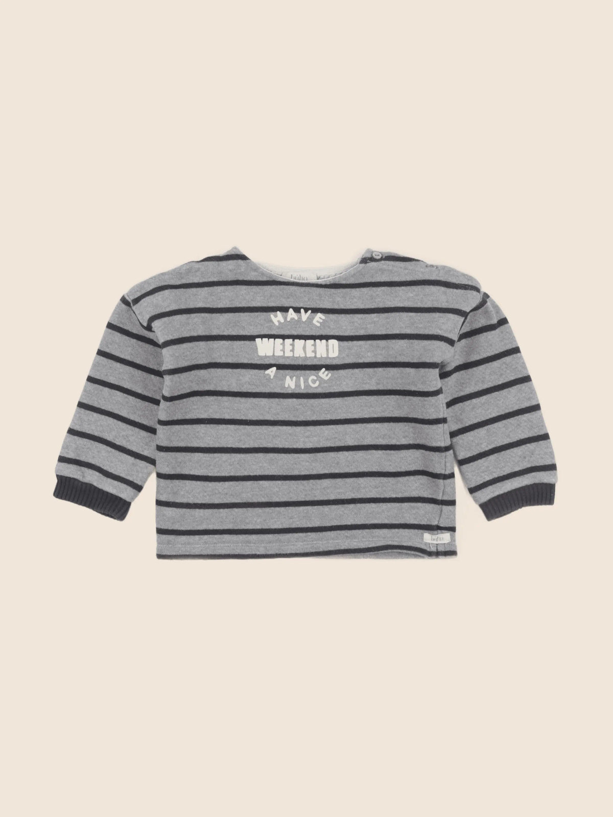Buho - sweat gris - 24 mois