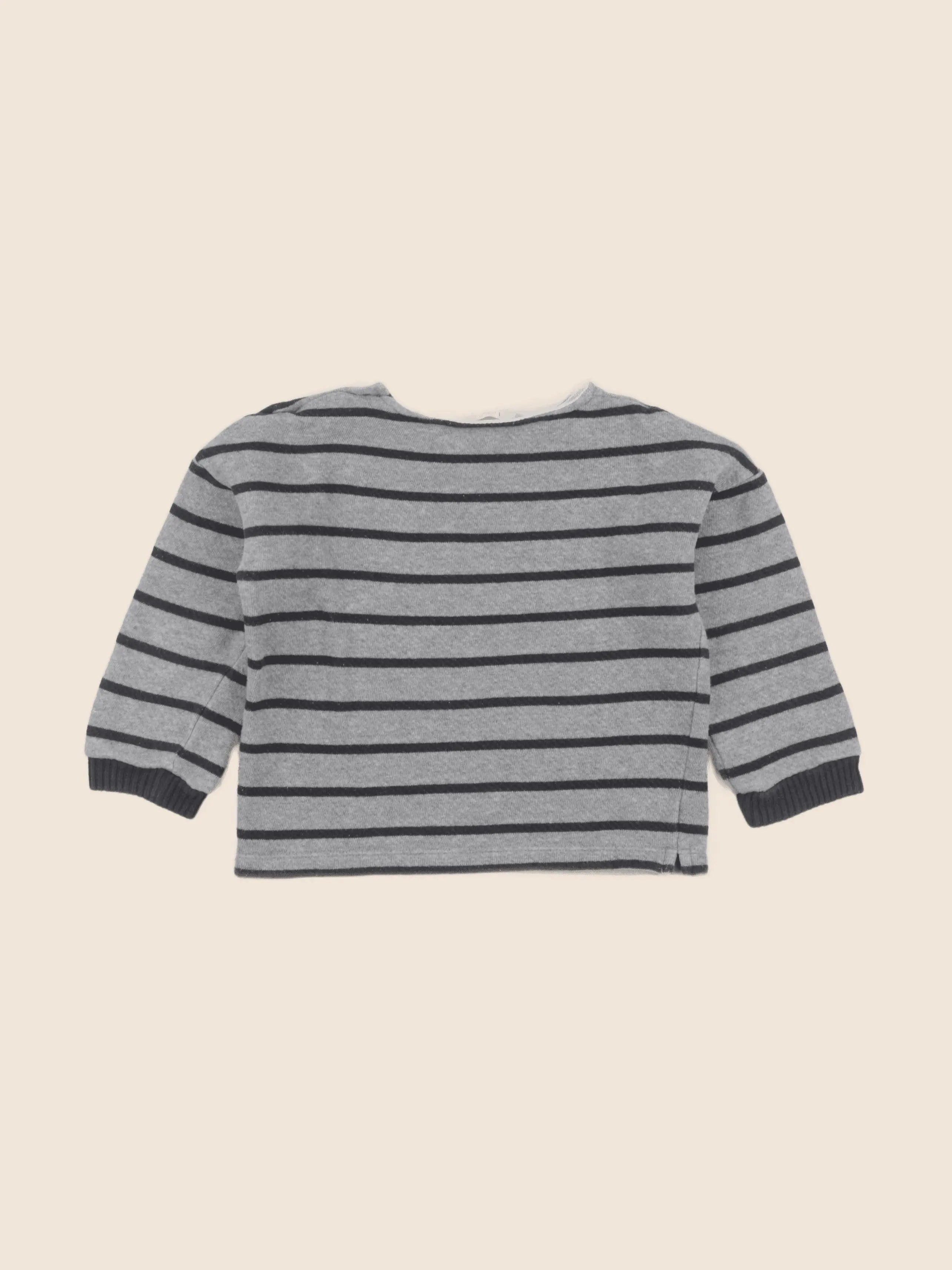 Buho - sweat gris - 24 mois