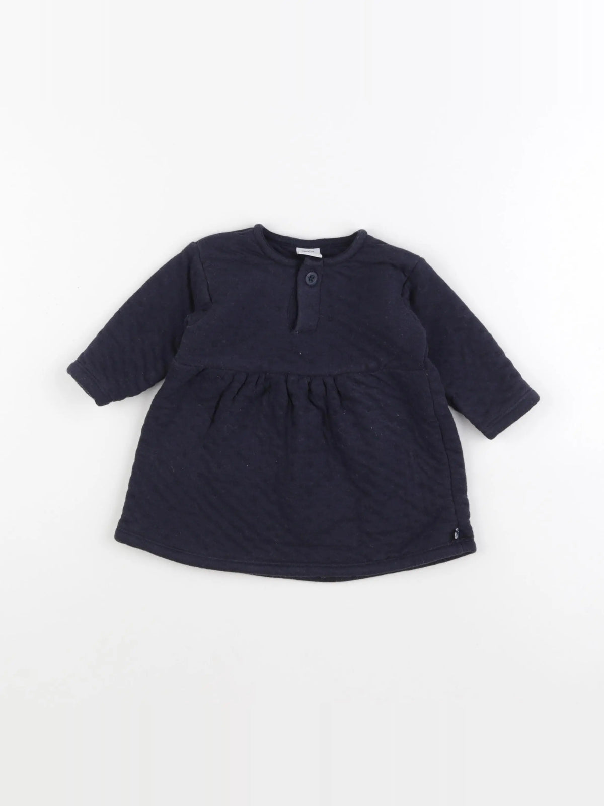 Petit Bateau - robe bleu - 6 mois