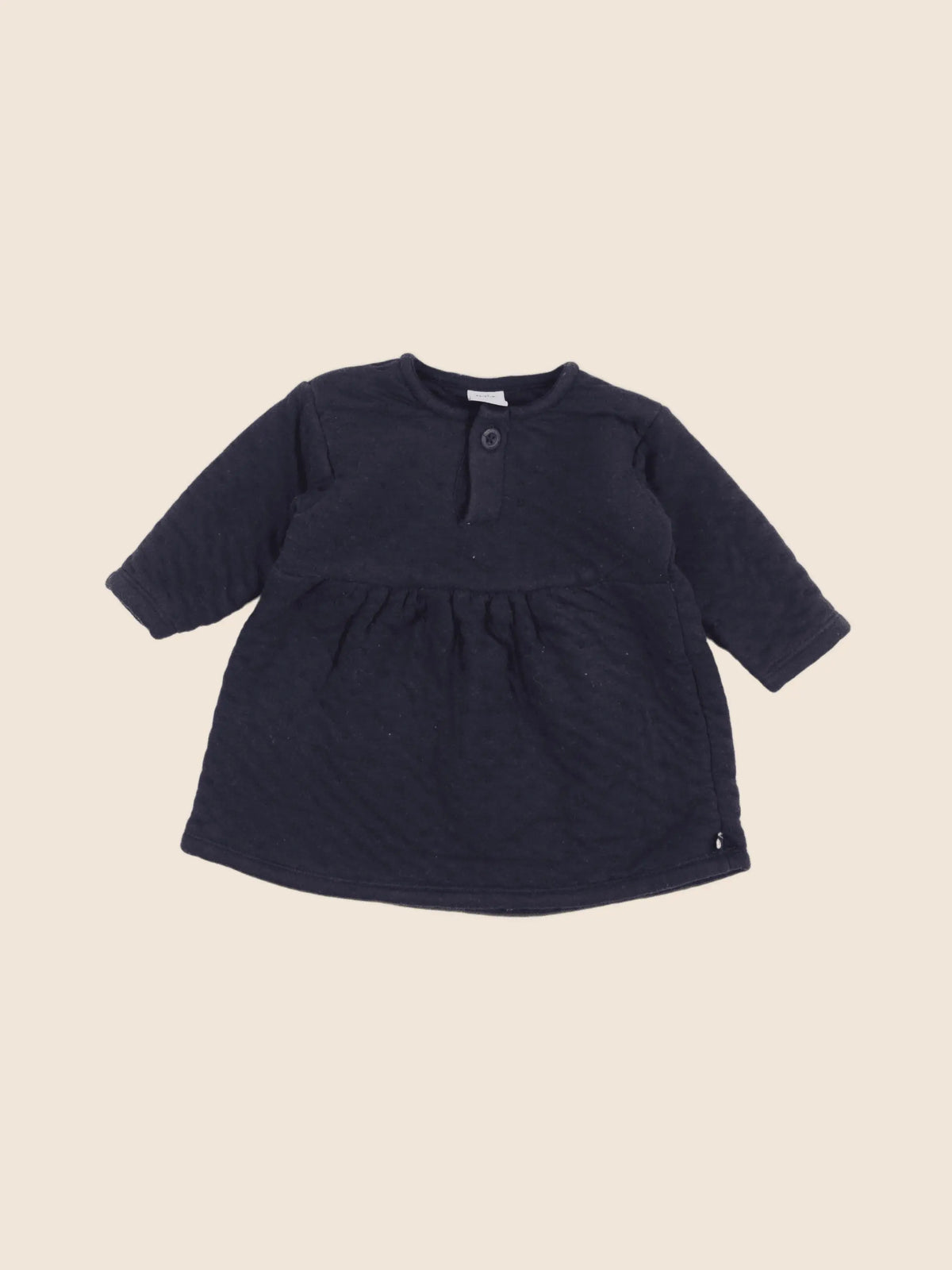 Petit Bateau - robe bleu - 6 mois