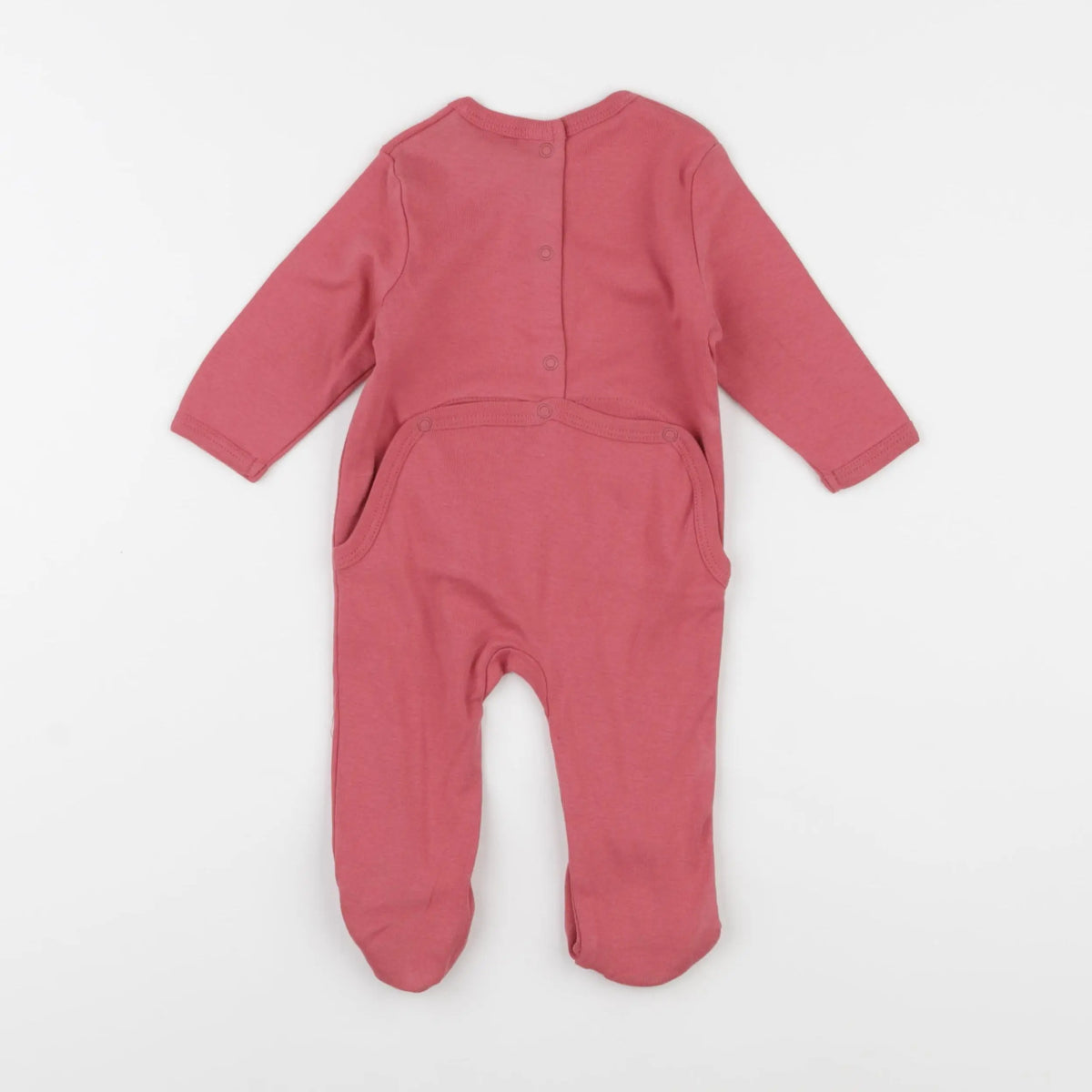 Vertbaudet - pyjama coton rouge - 3 mois