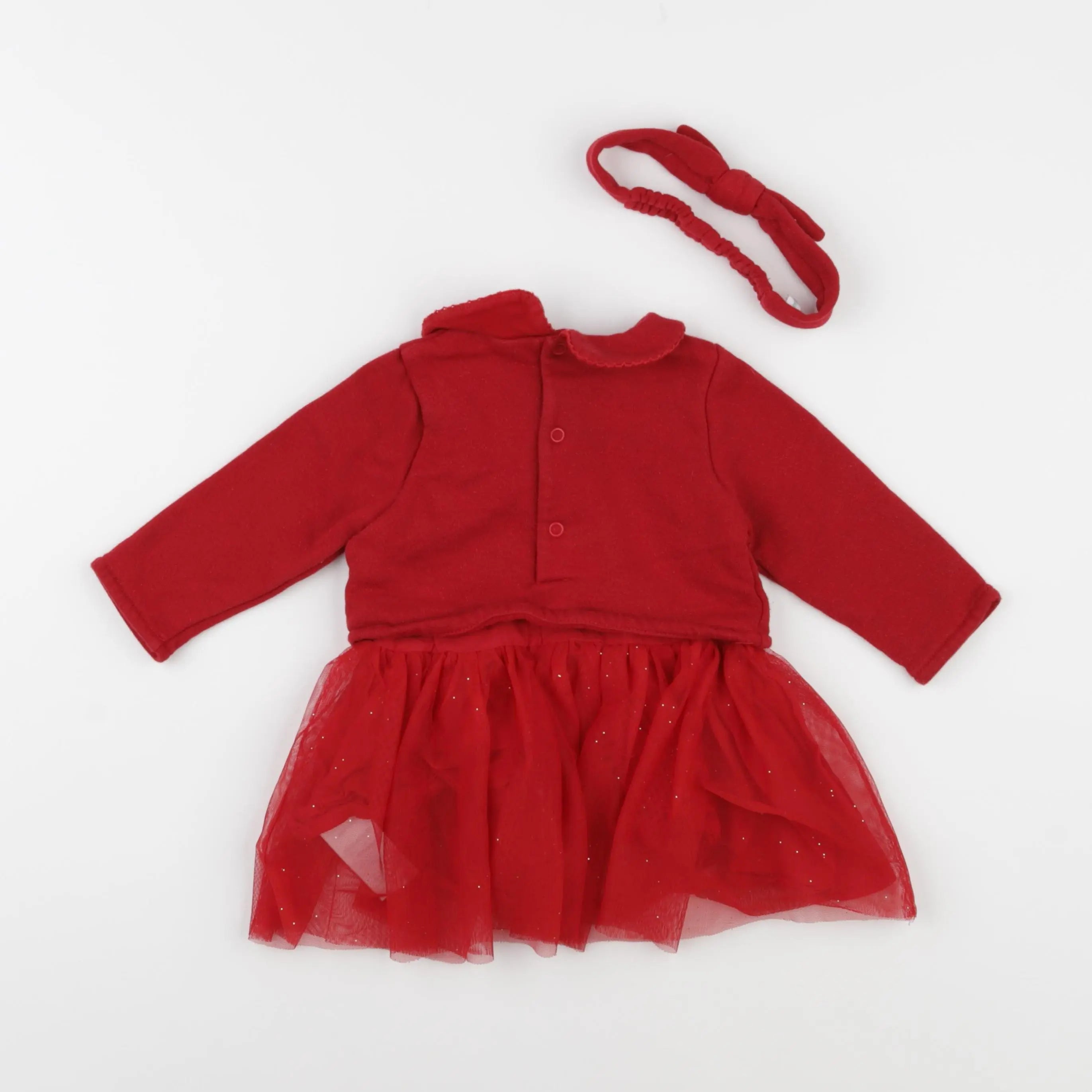 Vertbaudet - robe rouge - 9 mois