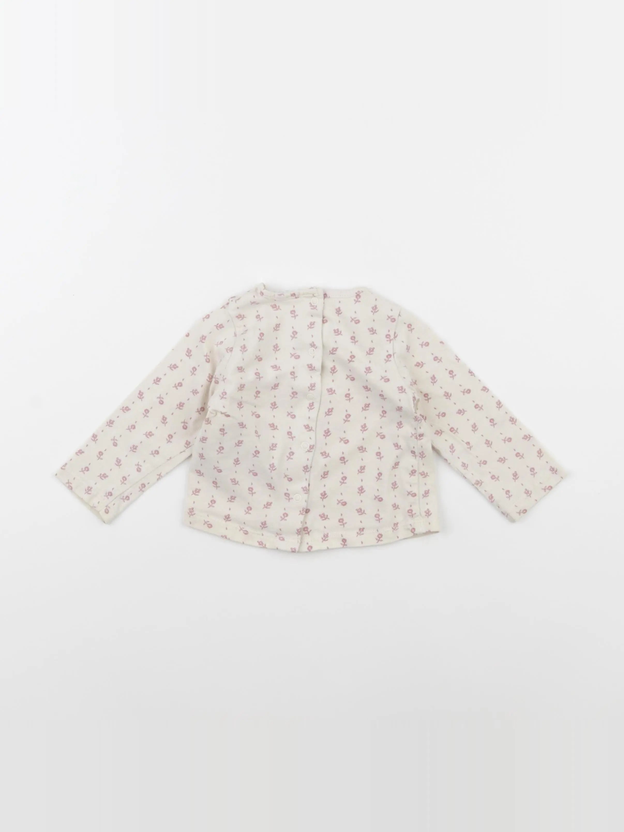 Vertbaudet - tee-shirt rose - 6 mois